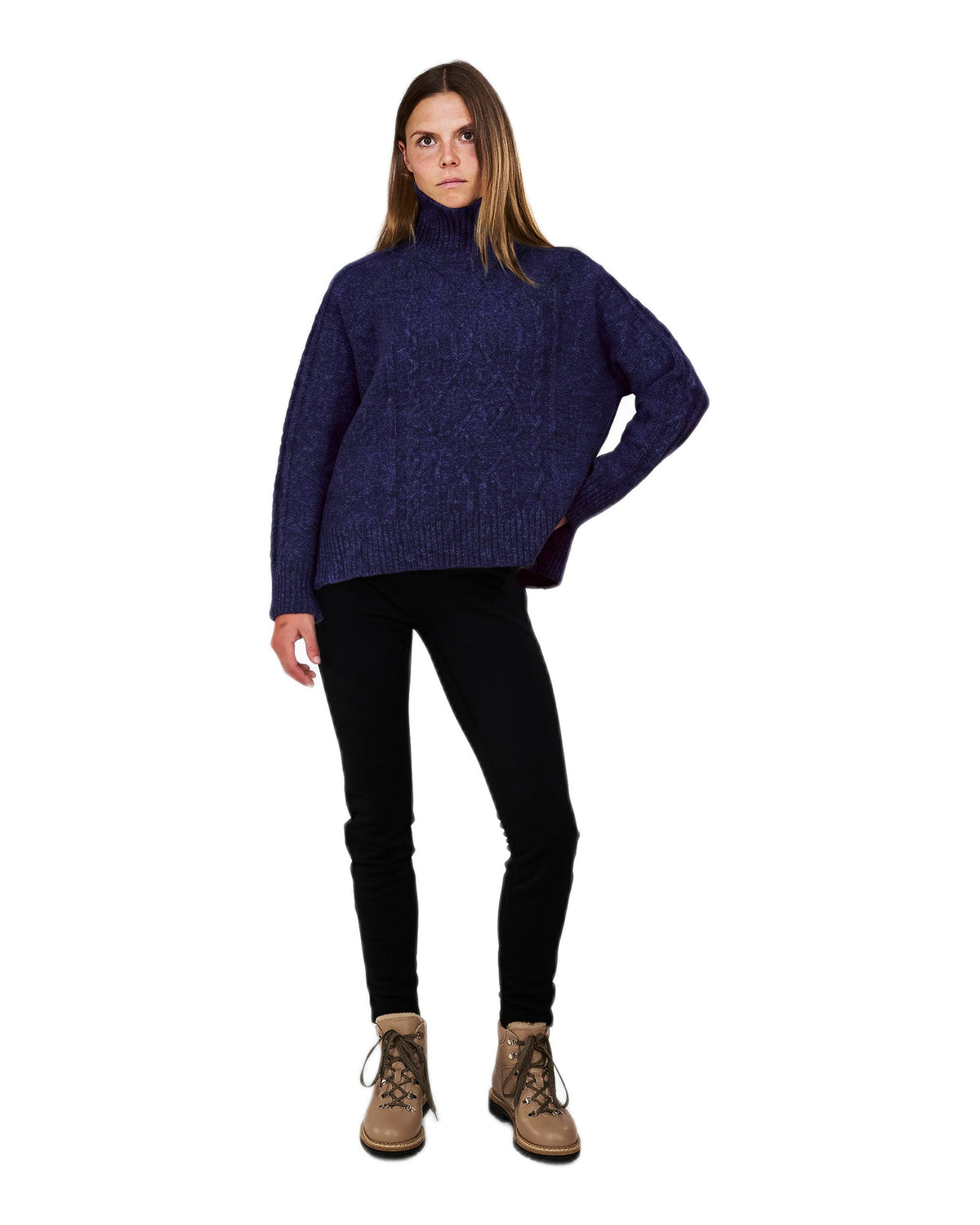 The Mountain Studio K-9 W Damen-Rollkragenpullover – Bellweather Blue - THE MOUNTAIN STUDIO - MEINFREUDENHAUS