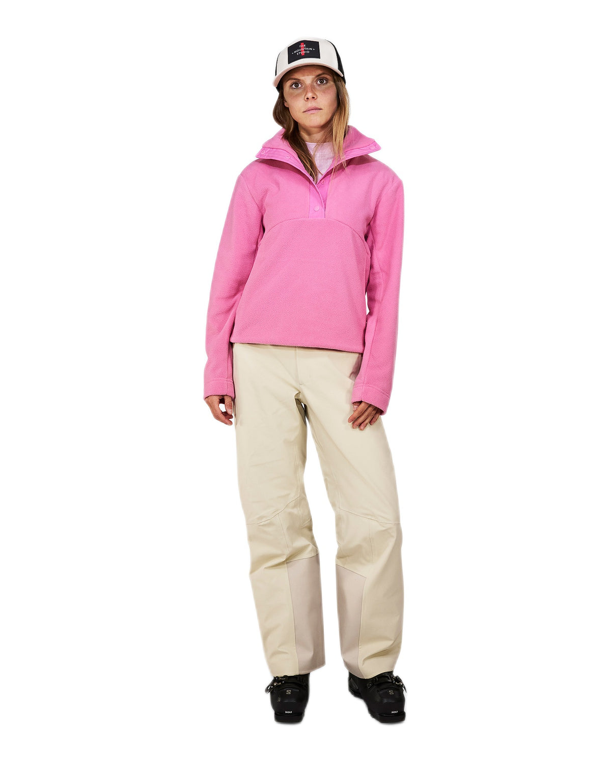 The Mountain Studio M-1 W Damen-Fleecepullover – Strawberry Moon - THE MOUNTAIN STUDIO - MEINFREUDENHAUS