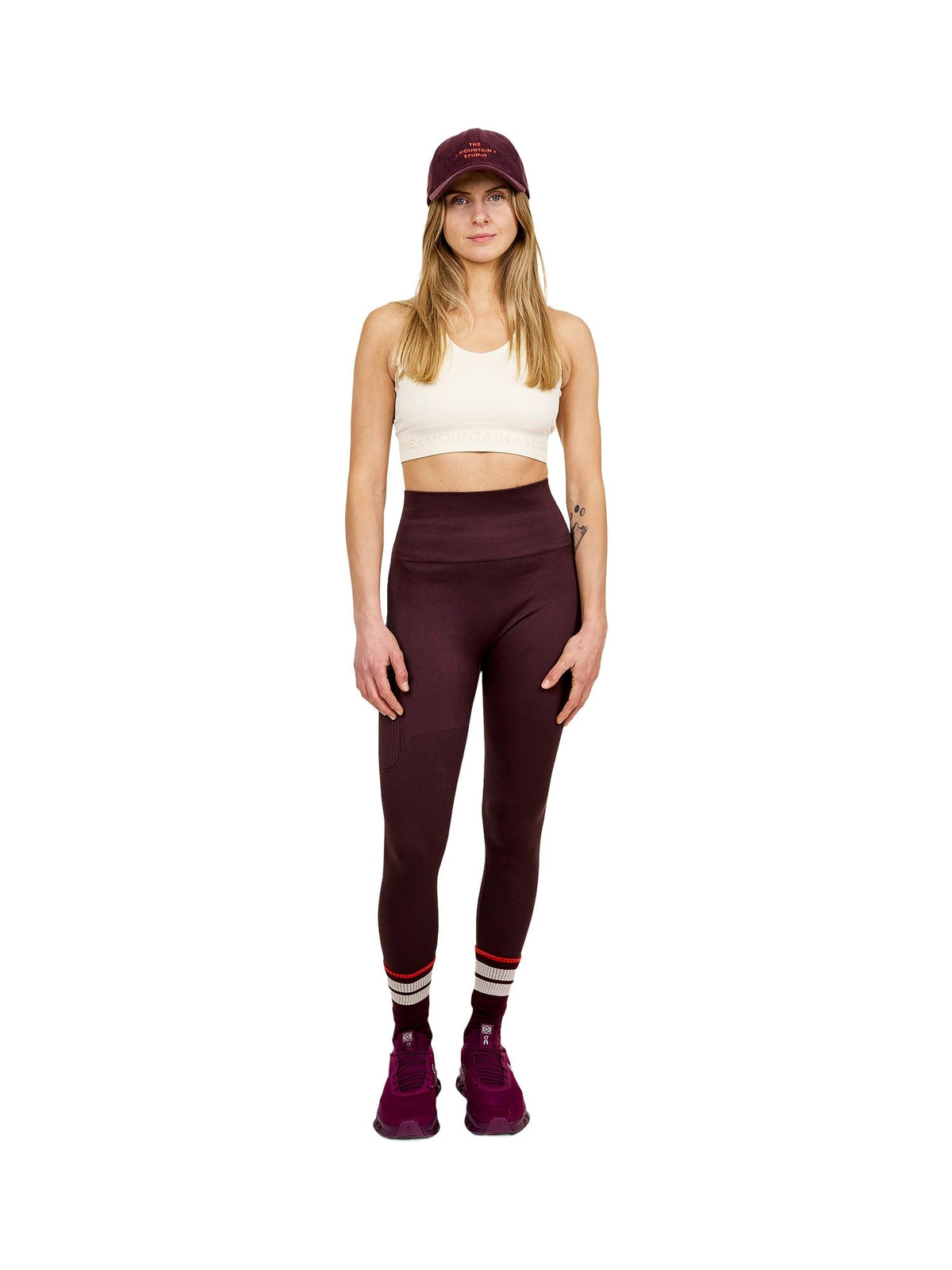 The Mountain Studio Q-1 W Leggings weinrot weinrot Bild 1