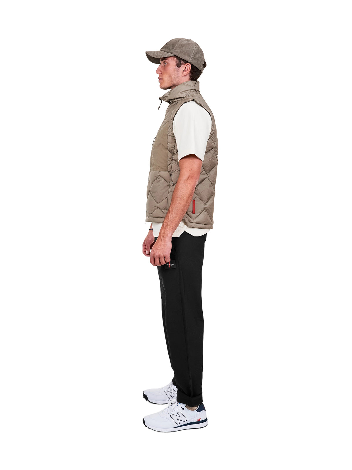 The Mountain Studio V-11 UL Ultralight Down Vest Weste Herren dunkelbraun weinrot Bild 5