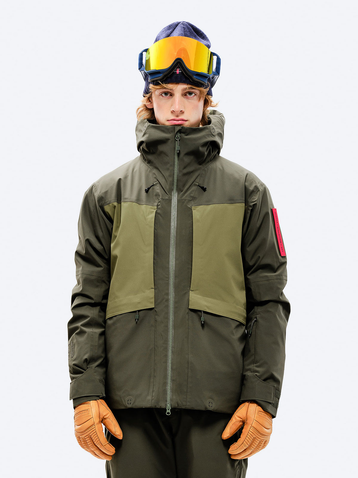 The Mountain Studio Z-5 Herren-Skijacke – Sky Captain-Castle Wall dunkelblau/weiss Bild 18