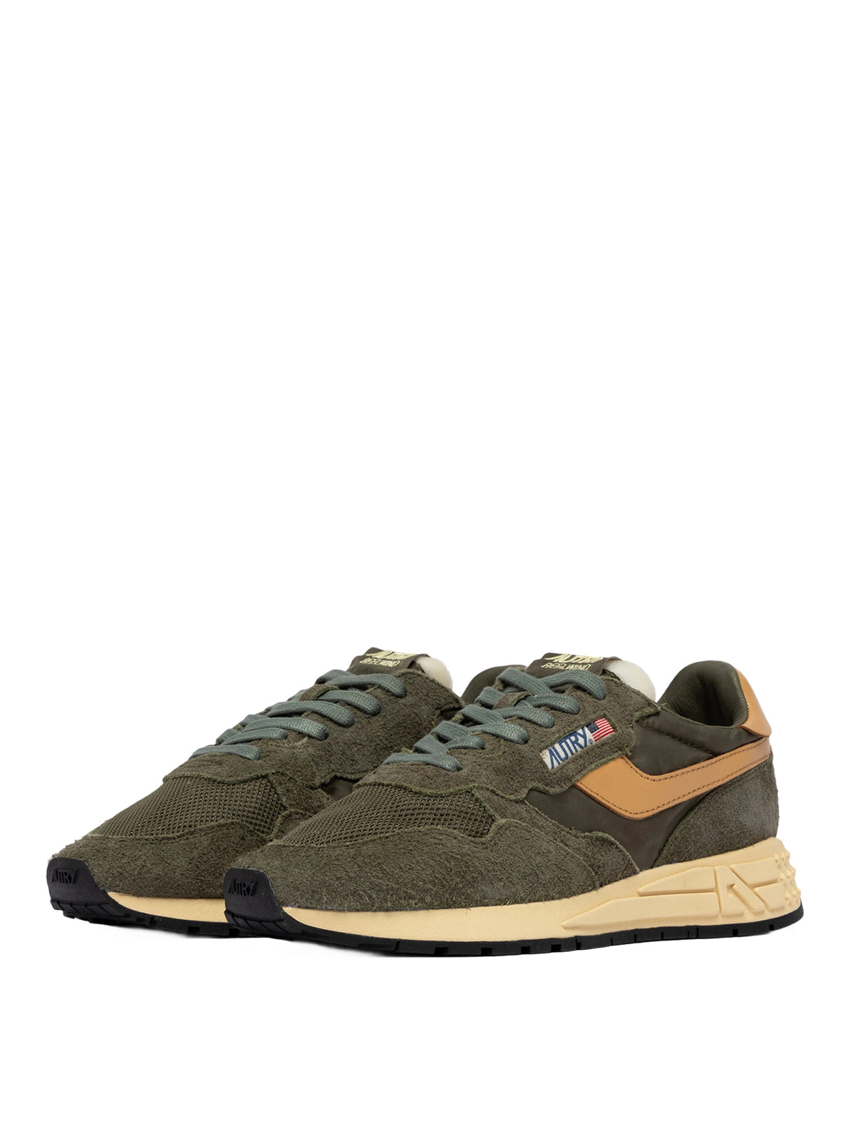 Autry Reelwind Low Sneaker Herren beige/grün Bild 2