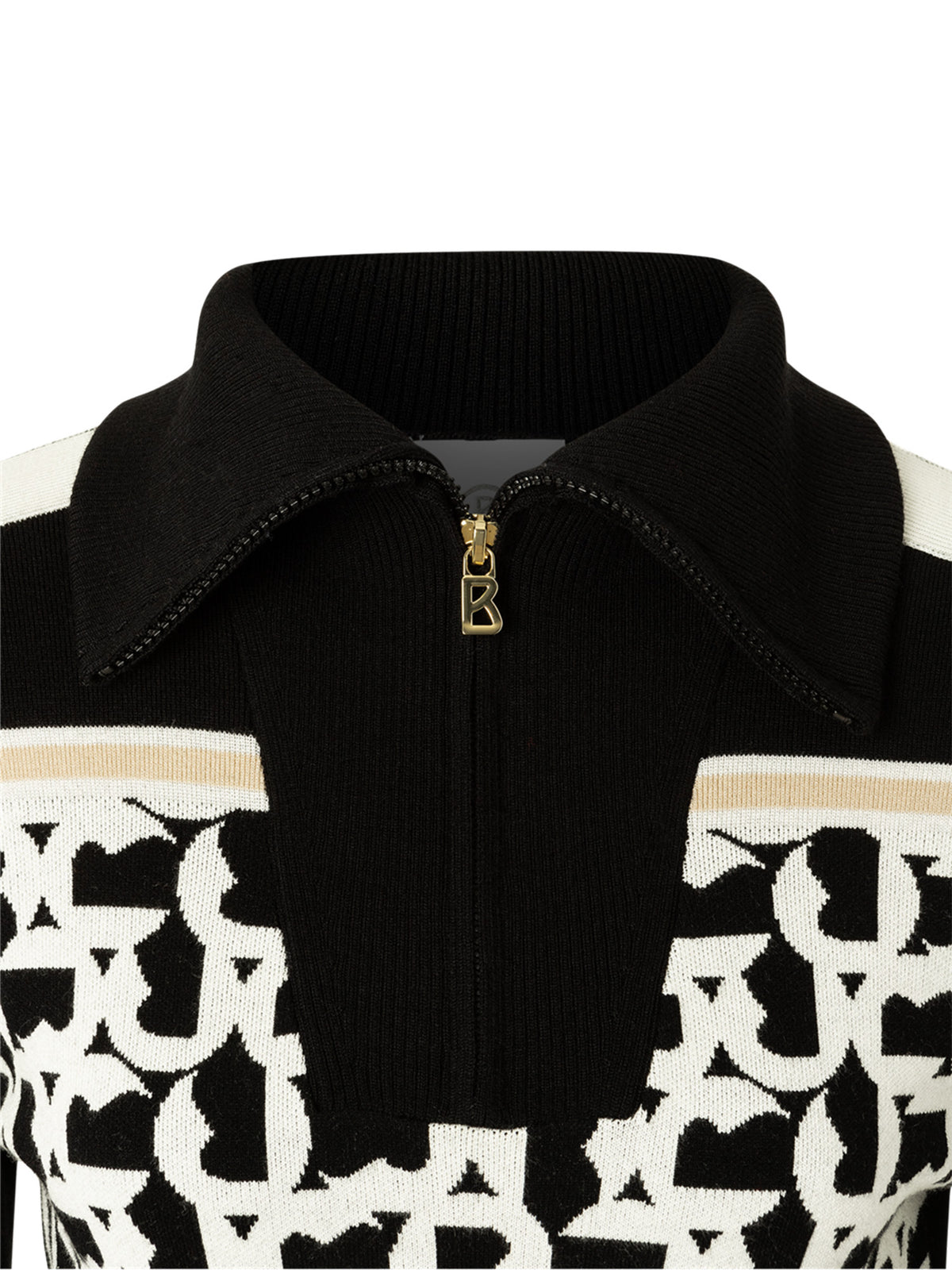 Bogner Gine Skipullover Damen schwarz/weiss Bild 2