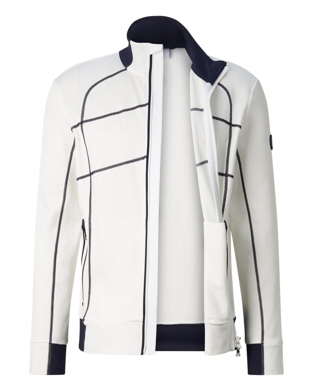 Bogner HAYO Herren-Midlayer-Jacke dunkelblau/weiss Bild 3