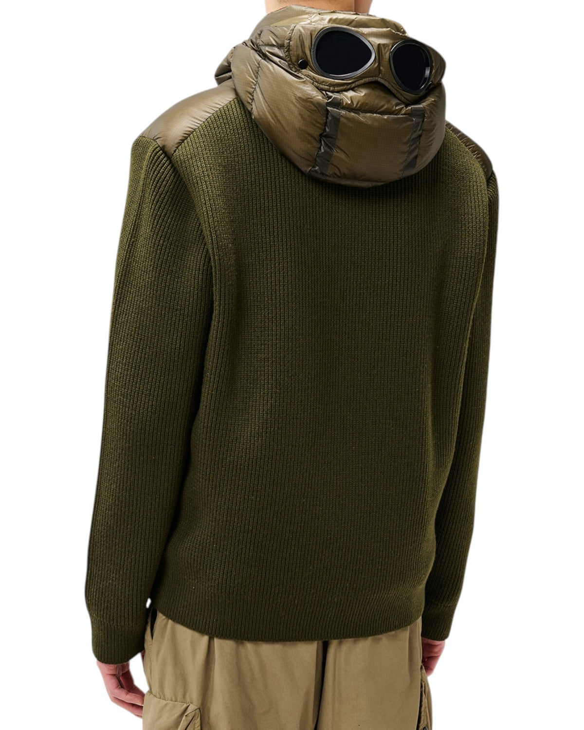 C.P. Company Extrafine Merino Goggle Herren-Strickjacke - CP Company - MEINFREUDENHAUS