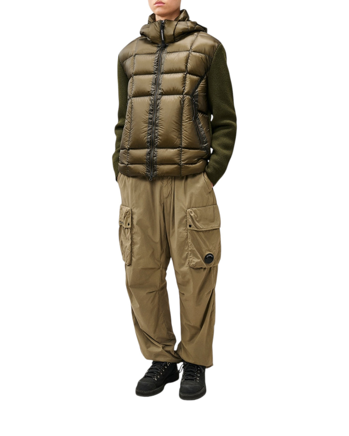 C.P. Company Extrafine Merino Goggle Herren-Strickjacke - CP Company - MEINFREUDENHAUS