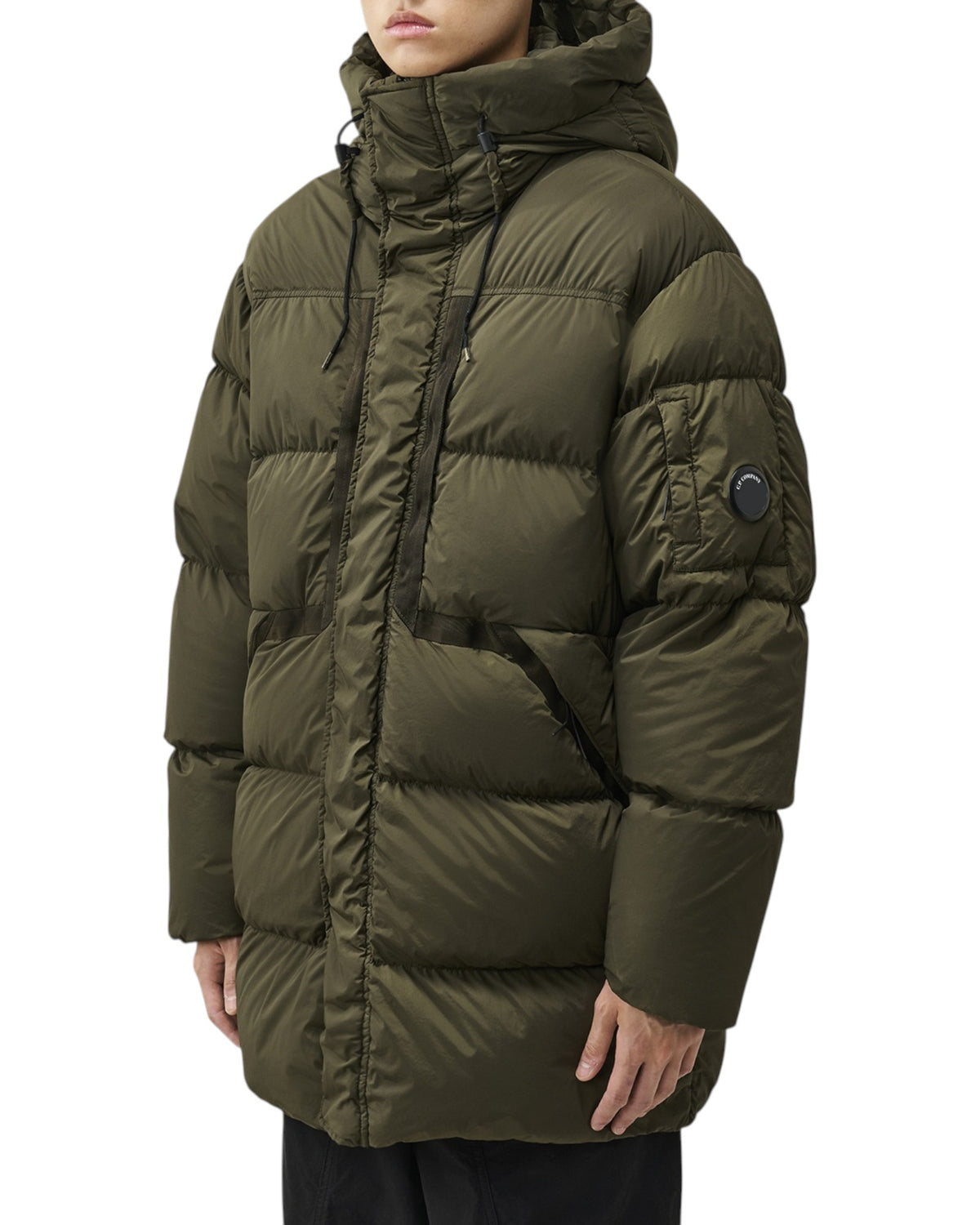 C.P. Company Nycra-R Lens Herren-Daunenmantel olive Bild 2