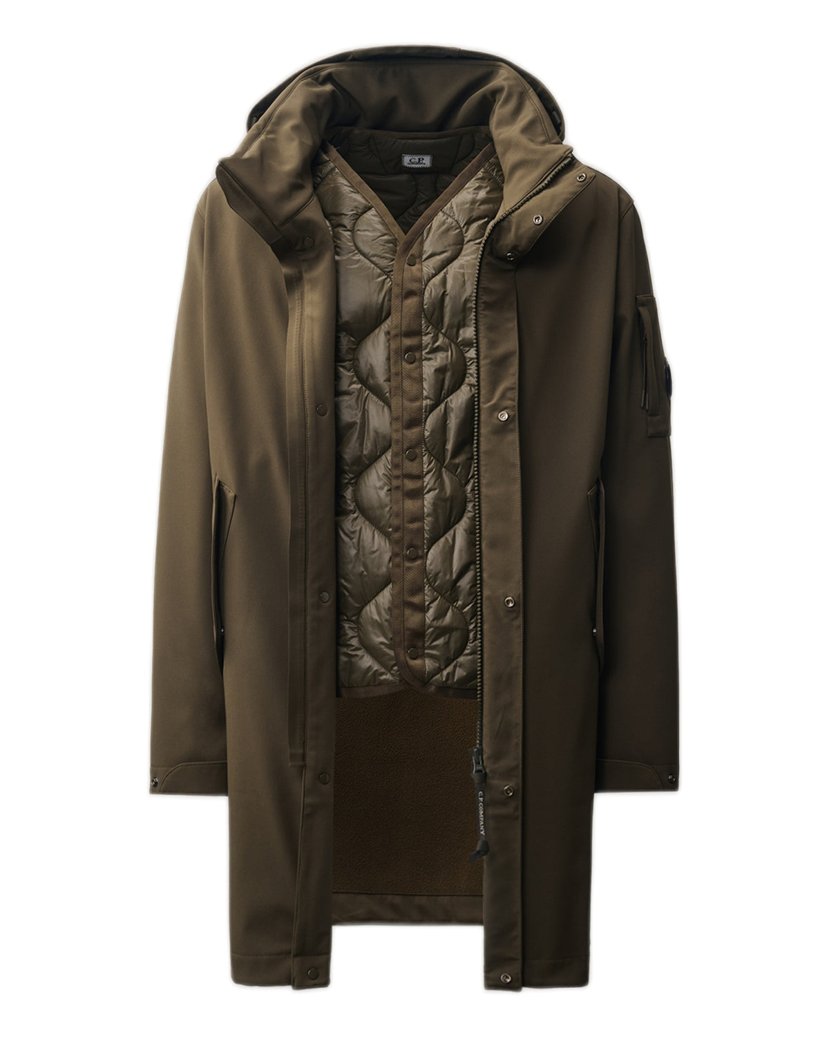 C.P. Shell-R Lange Jacke Herren ivy green olive olive Bild 2