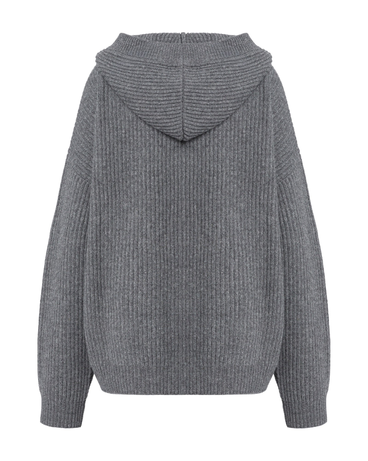 Dondup Damen-Cardigan mit Kapuze aus Wolle grau Bild 2