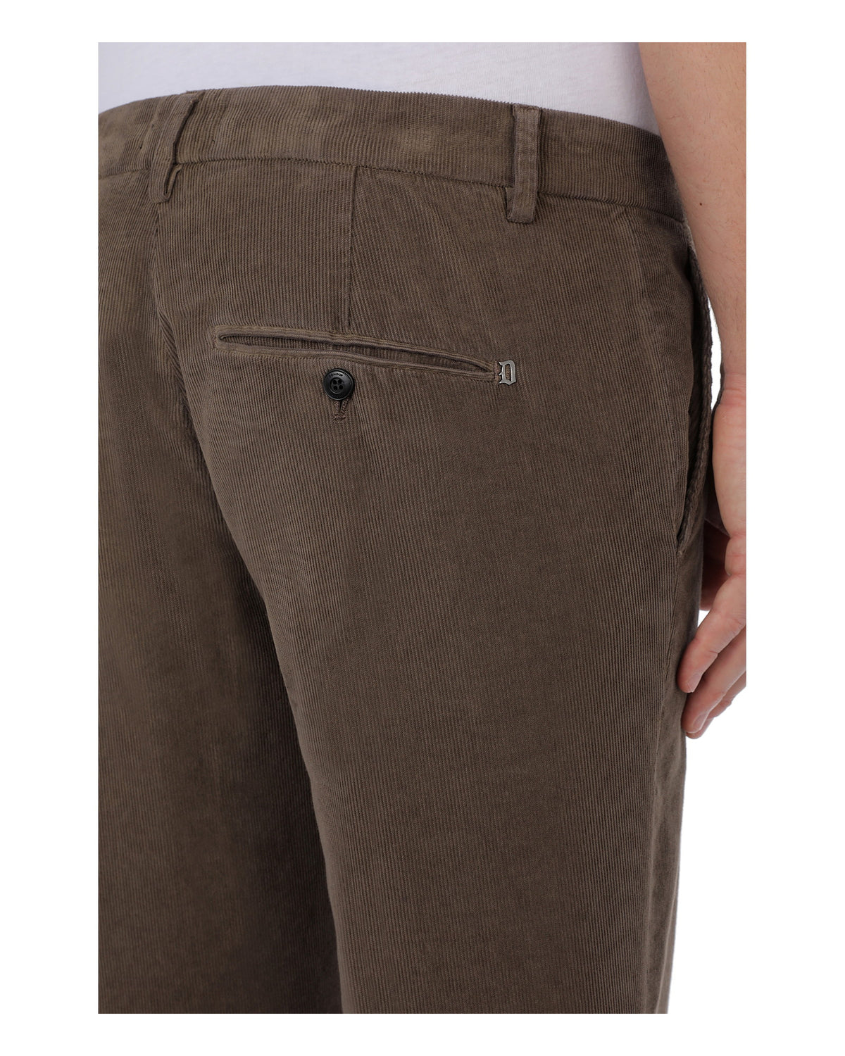 Dondup GAUBERT Herren-Samthose hellbraun Bild 3