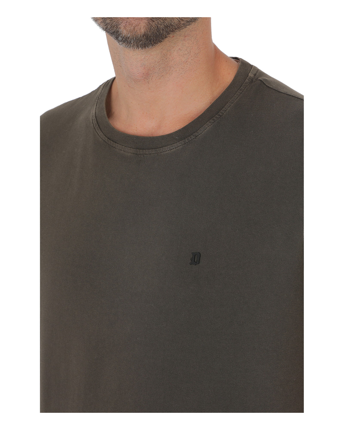Dondup Herren-T-Shirt mit D-Logo dunkelbraun Bild 3