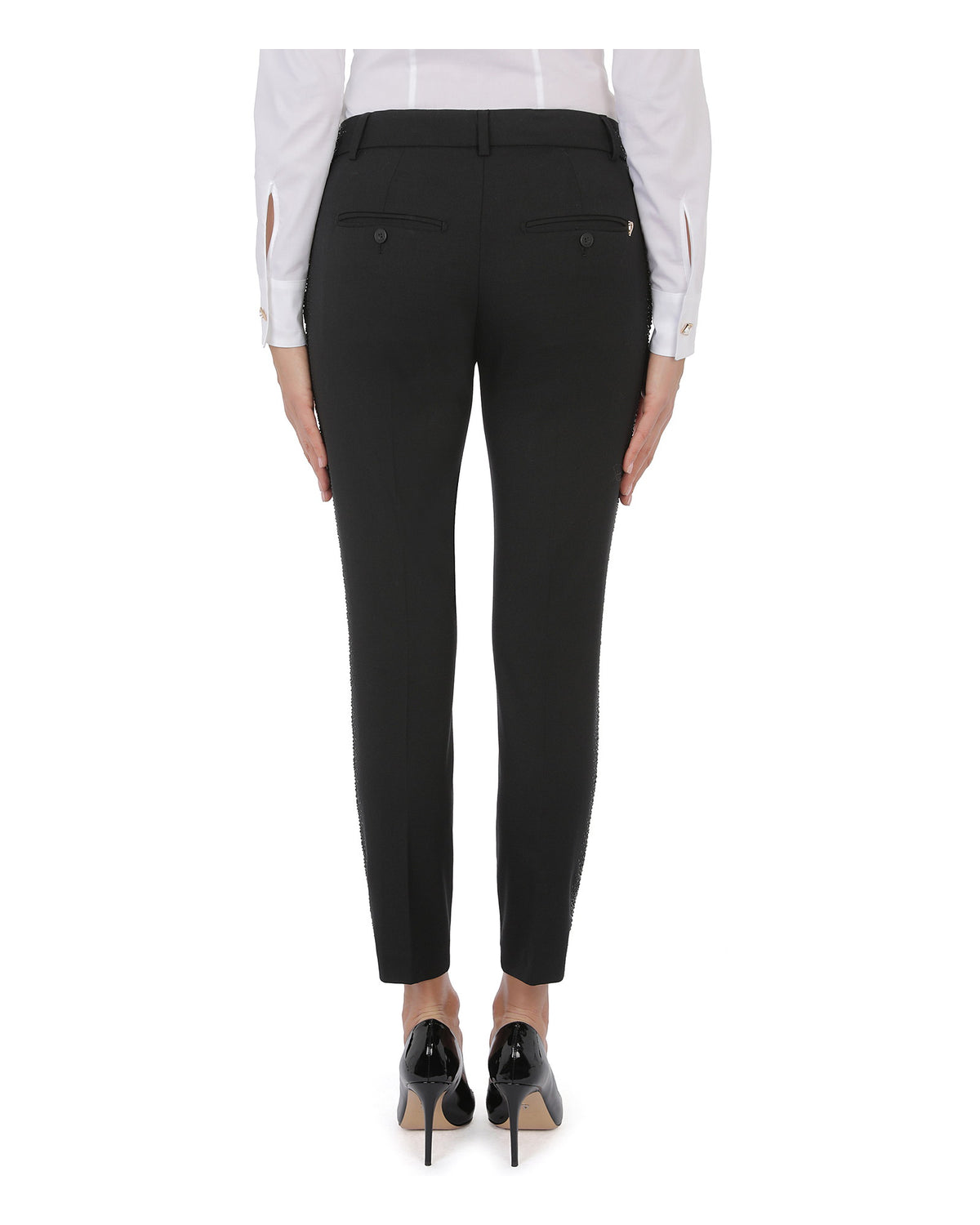 Dondup PERFECT Damen-Hose mit Strass schwarz Bild 2