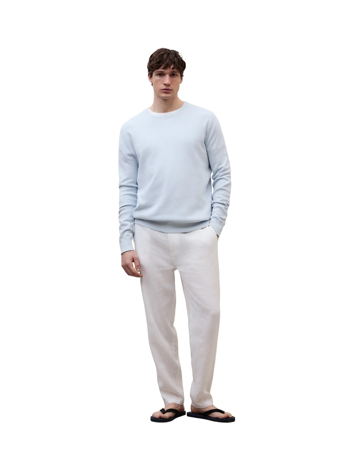 Ecoalf Manzano Knit Sweater Herren hellblau Bild 2