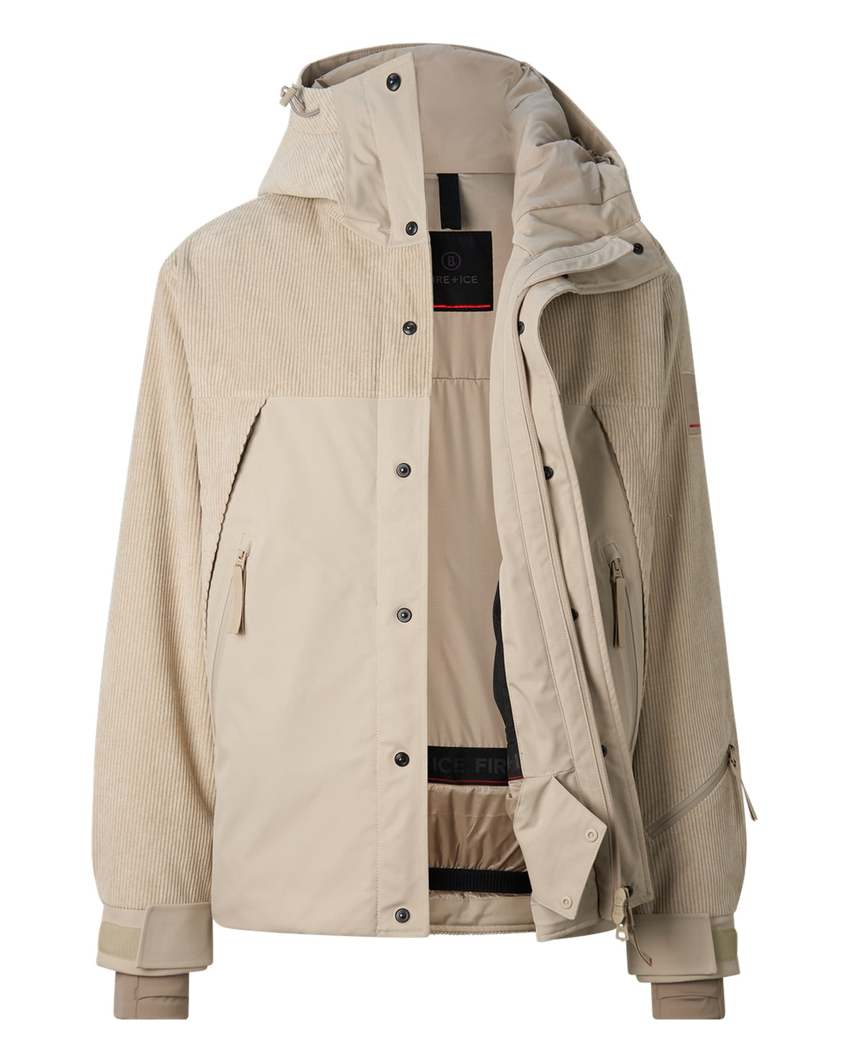 FIRE+ICE FLINT-T Herren-Cord-Skijacke beige Bild 3