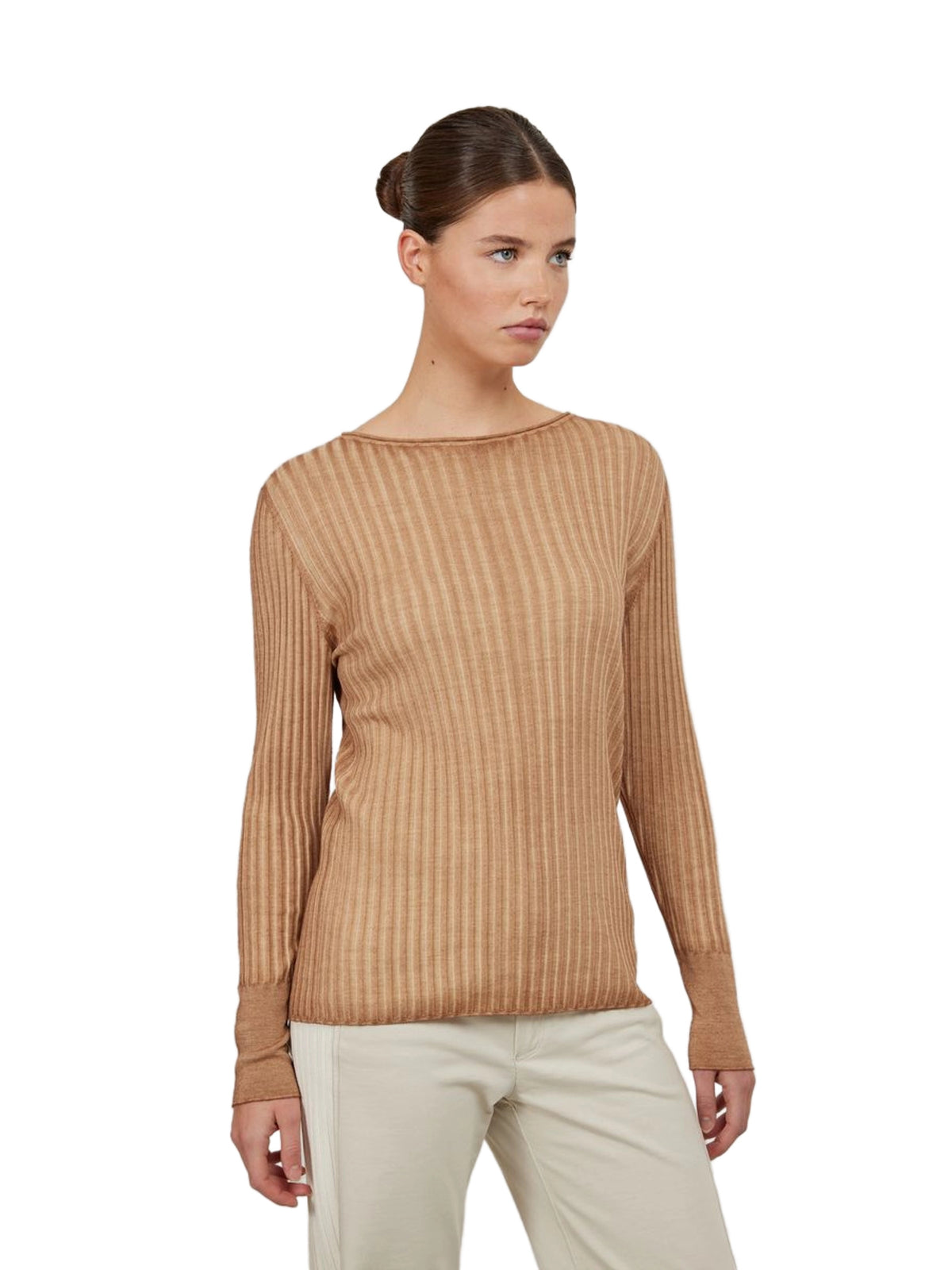 Frauenschuh Camelia Dyed-RB Strickpullover Strick Damen braun Bild 2