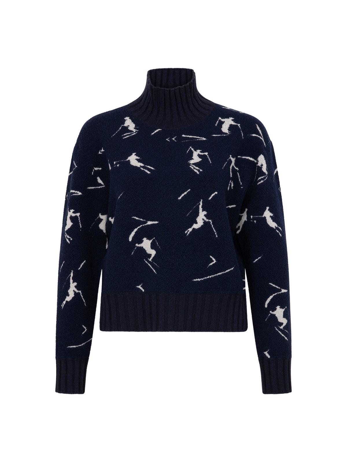 Frauenschuh TinaMulti Ski-Pullover Damen dunkelblau/weiss Bild 1