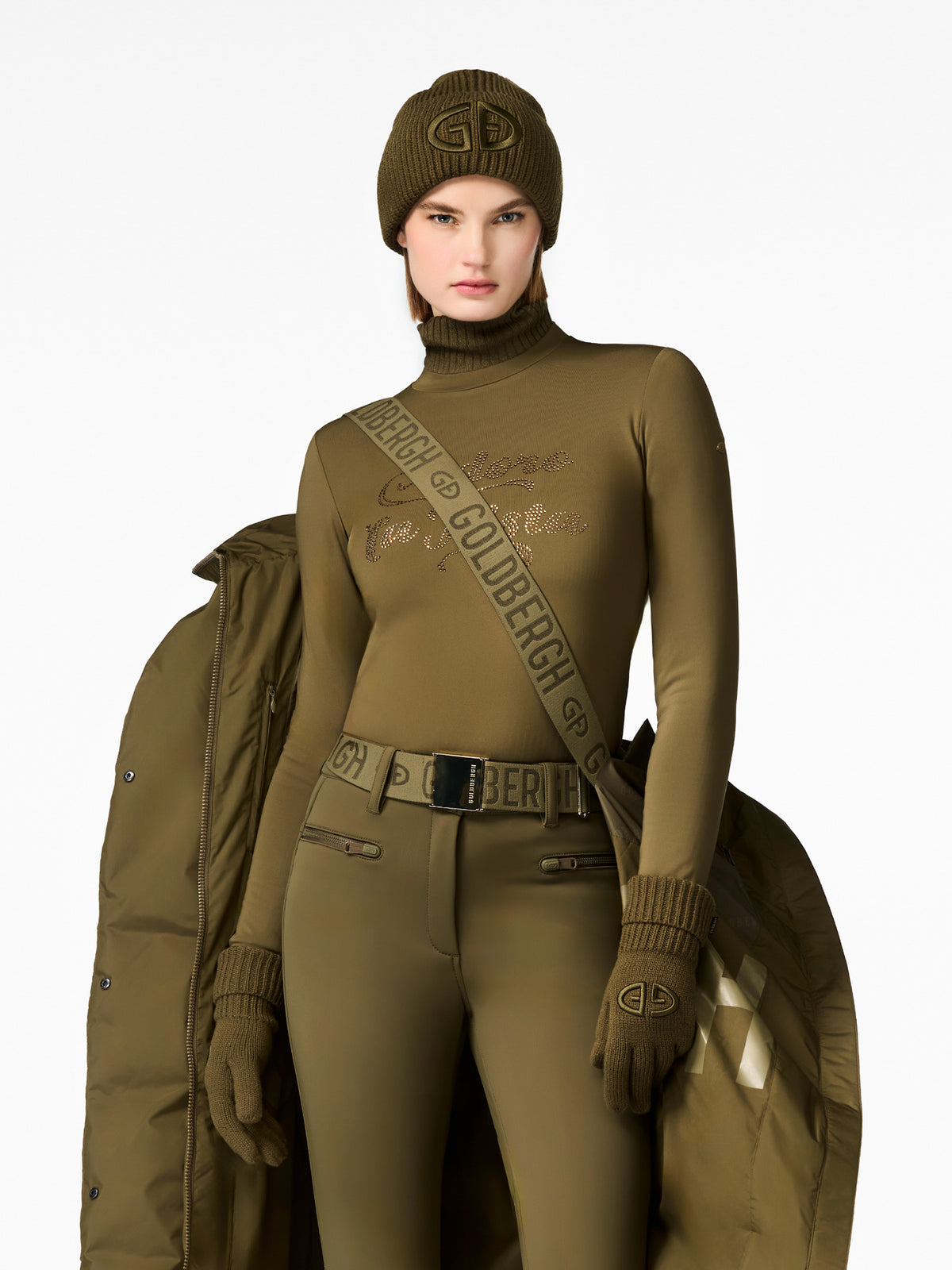Goldbergh Francesca Baselayer Damen olive Bild 2