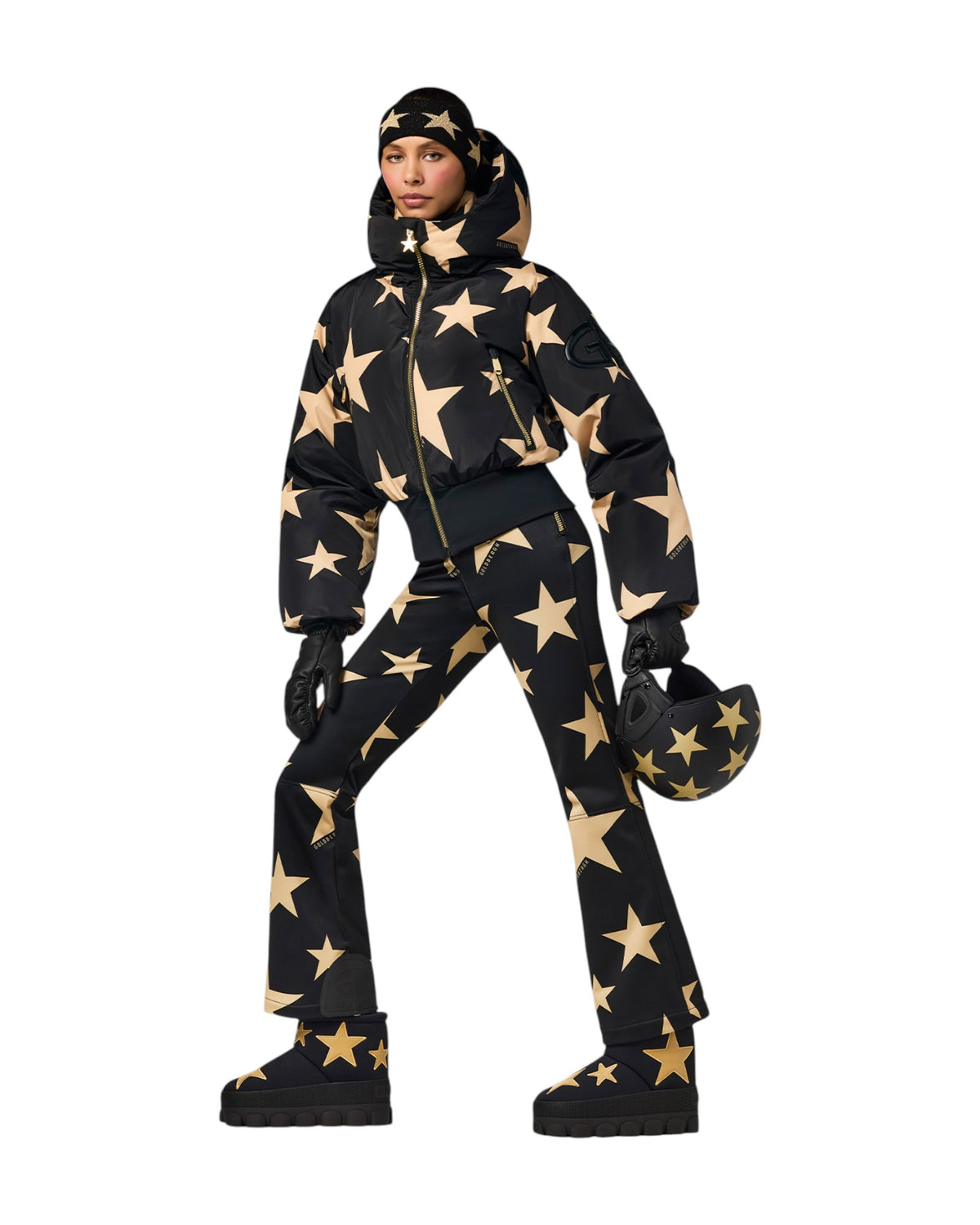 Goldbergh SHINNEN Damen-Skijacke schwarz/gold Bild 4