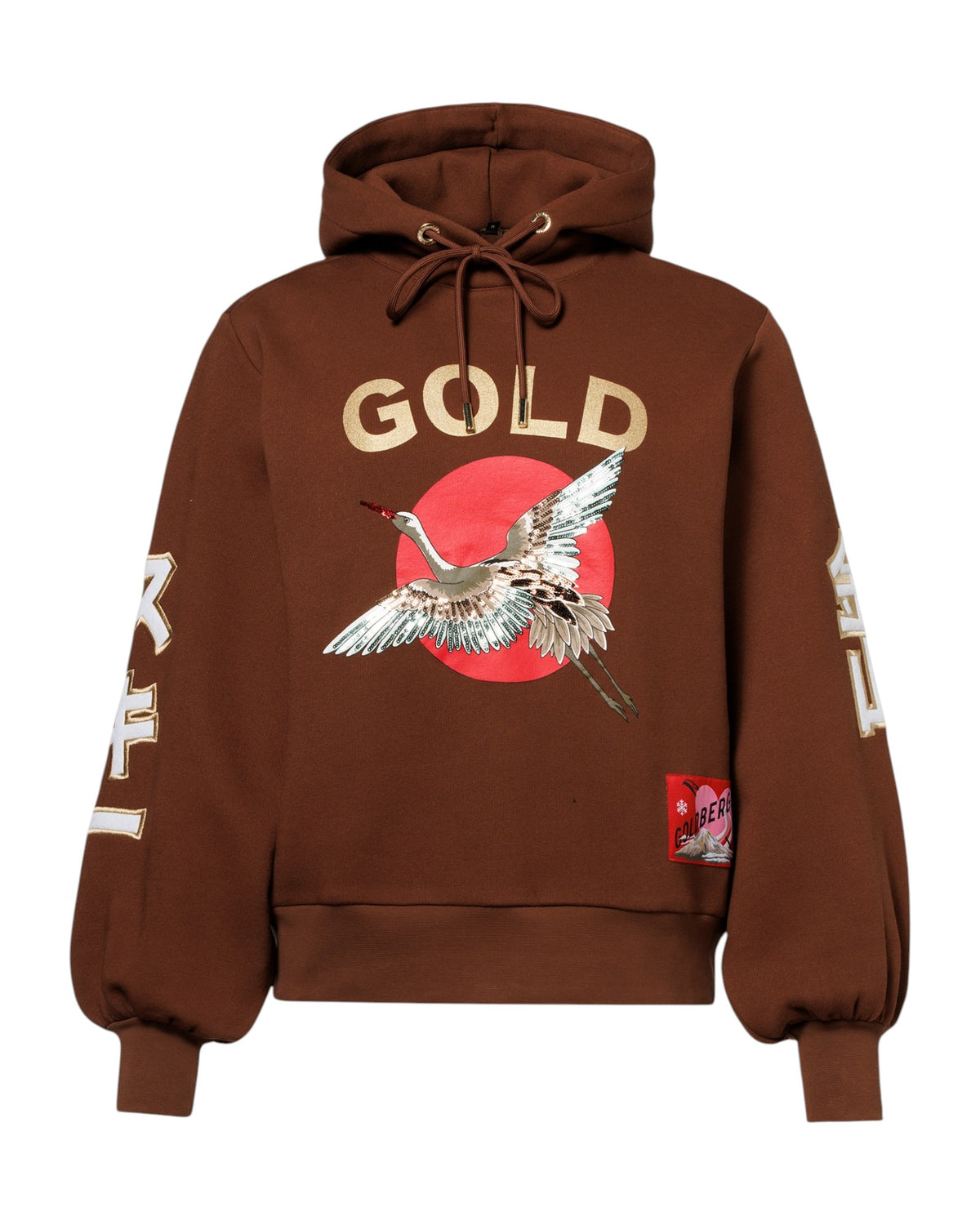 Goldbergh TOBU Damen-Kapuzenpullover dunkelbraun Bild 1