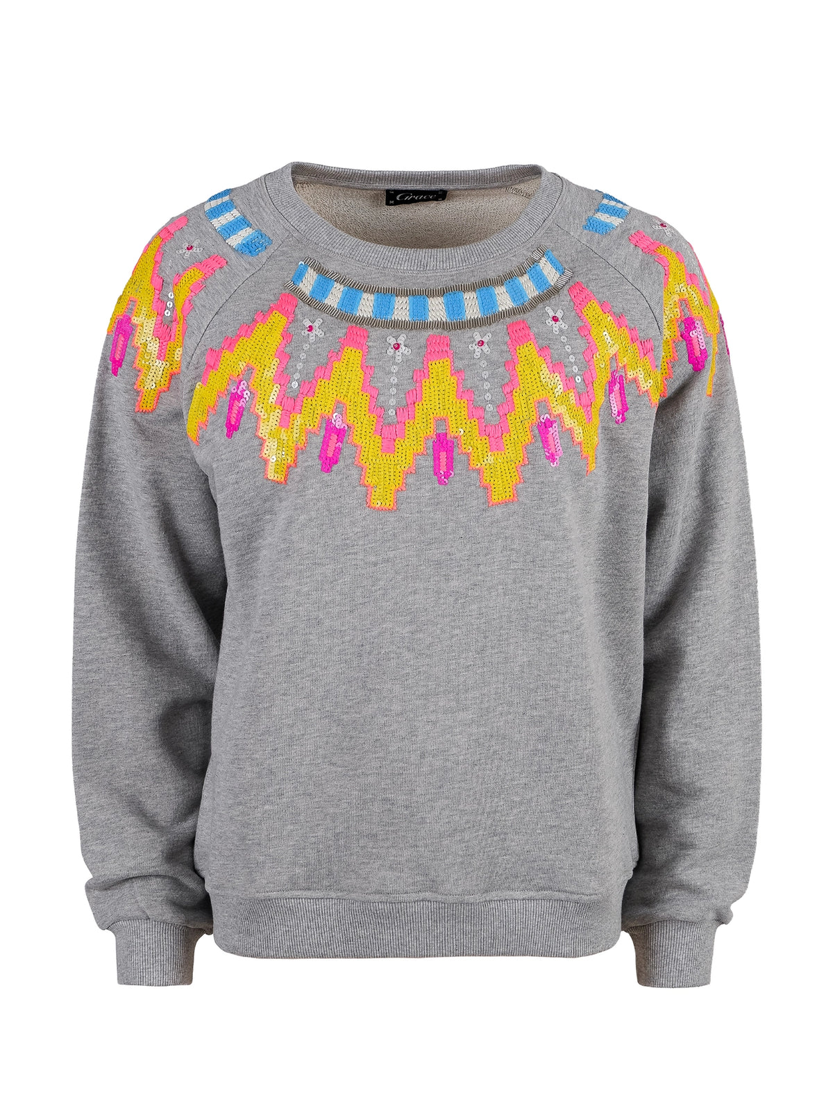 Grace Sweatshirt Sweater Damen hellblau Bild 4