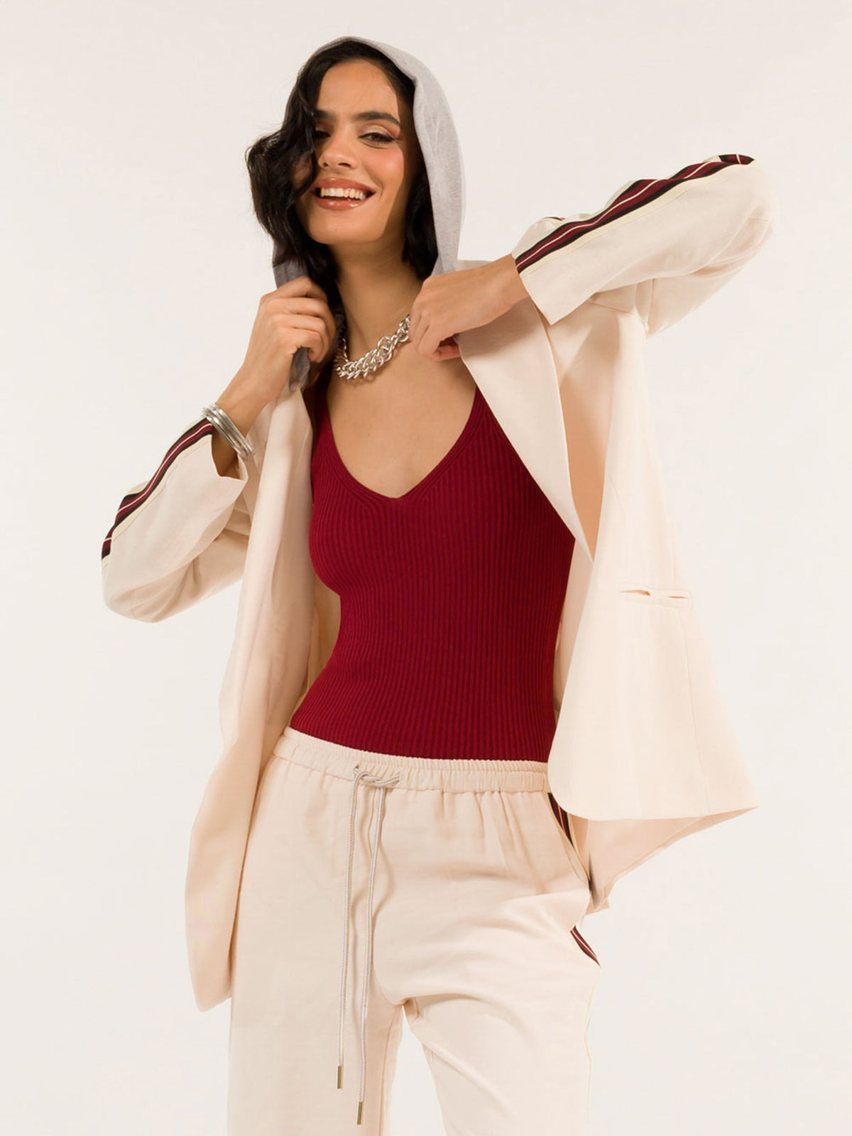 Kontatto Blazer Damen beige beige Bild 2