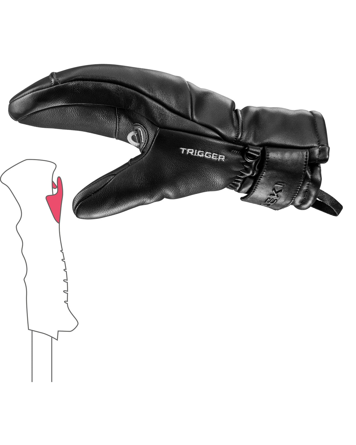 LEKI GLACE PRIME TR MITT Damen-Skifäustlinge schwarz Bild 2
