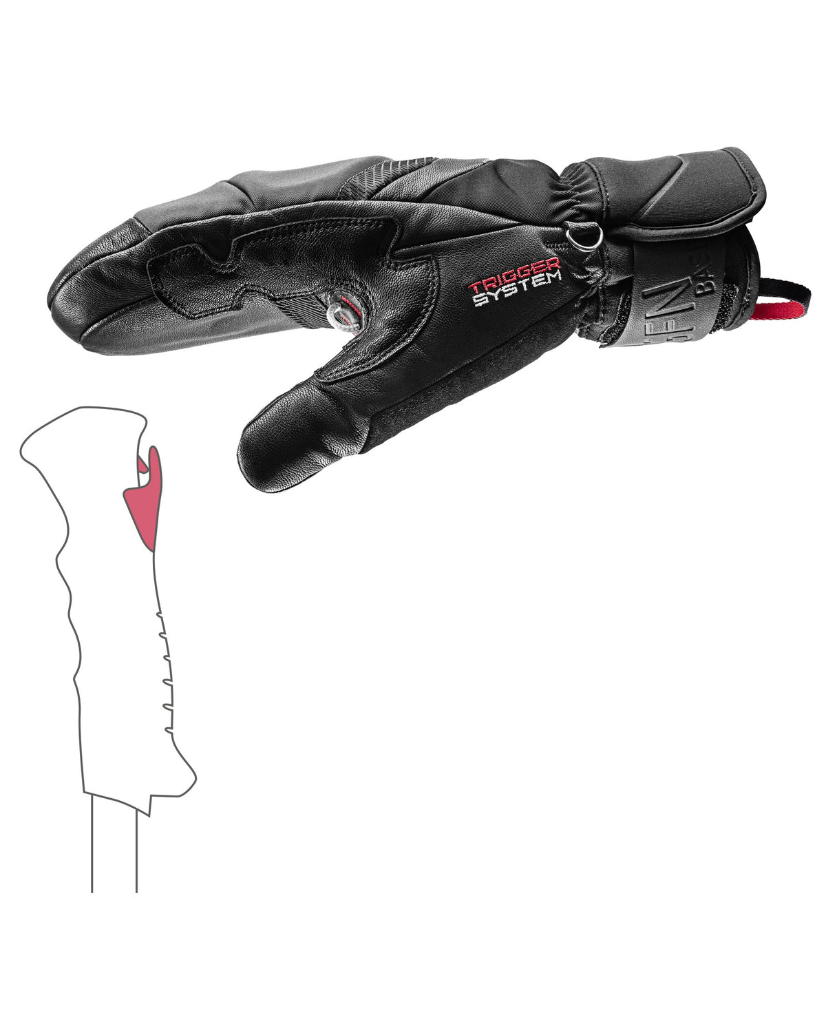 LEKI GRIFFIN BASE 3D MITT Unisex-Skifäustlinge schwarz Bild 2