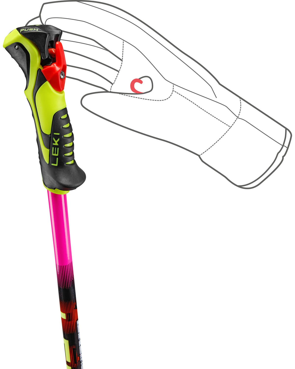 LEKI WCR EVO LITE SL TR Junioren-Slalomstöcke pink Bild 6