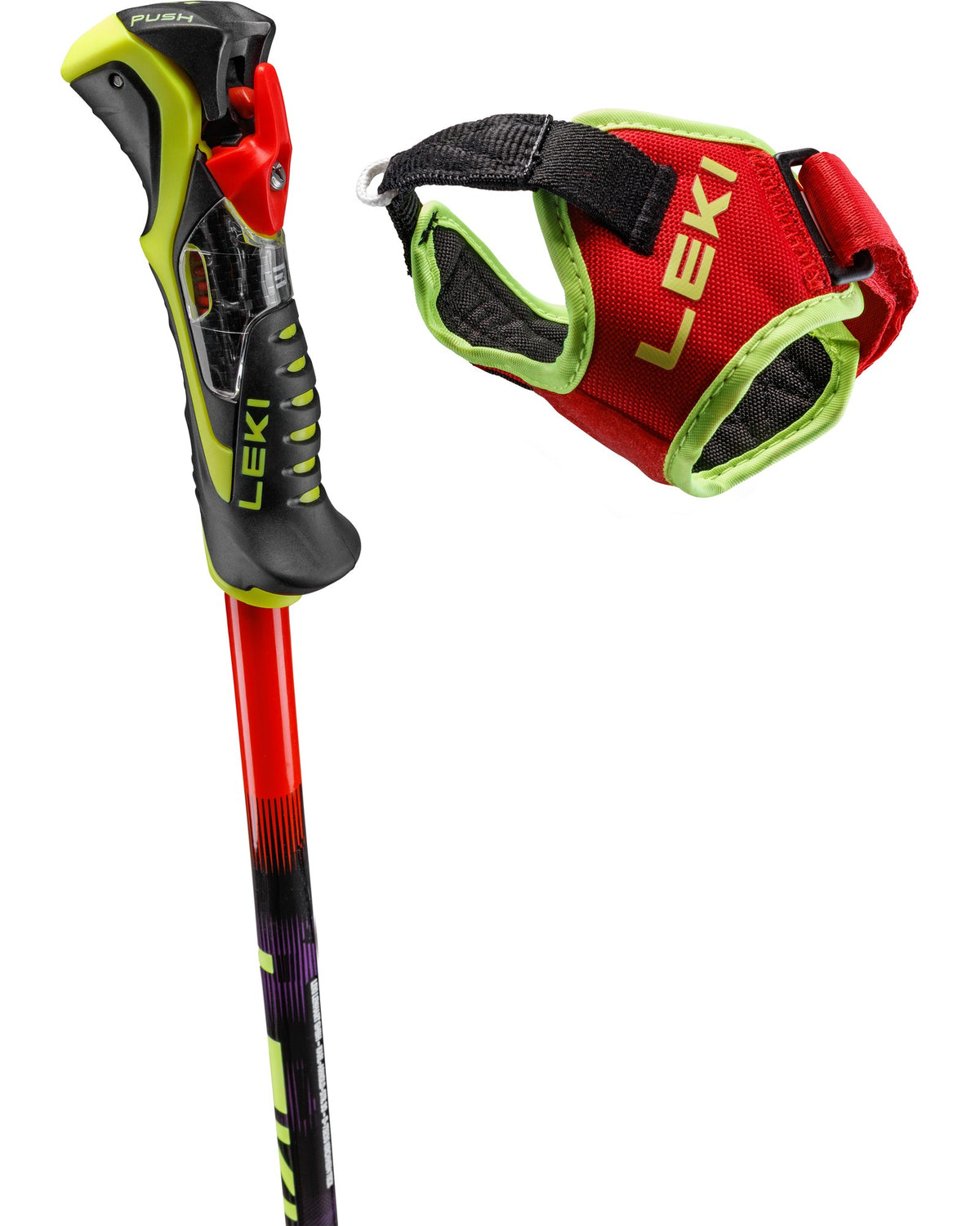 LEKI WCR PRO LITE SL TR Unisex-Slalomstöcke schwarz/rot Bild 4