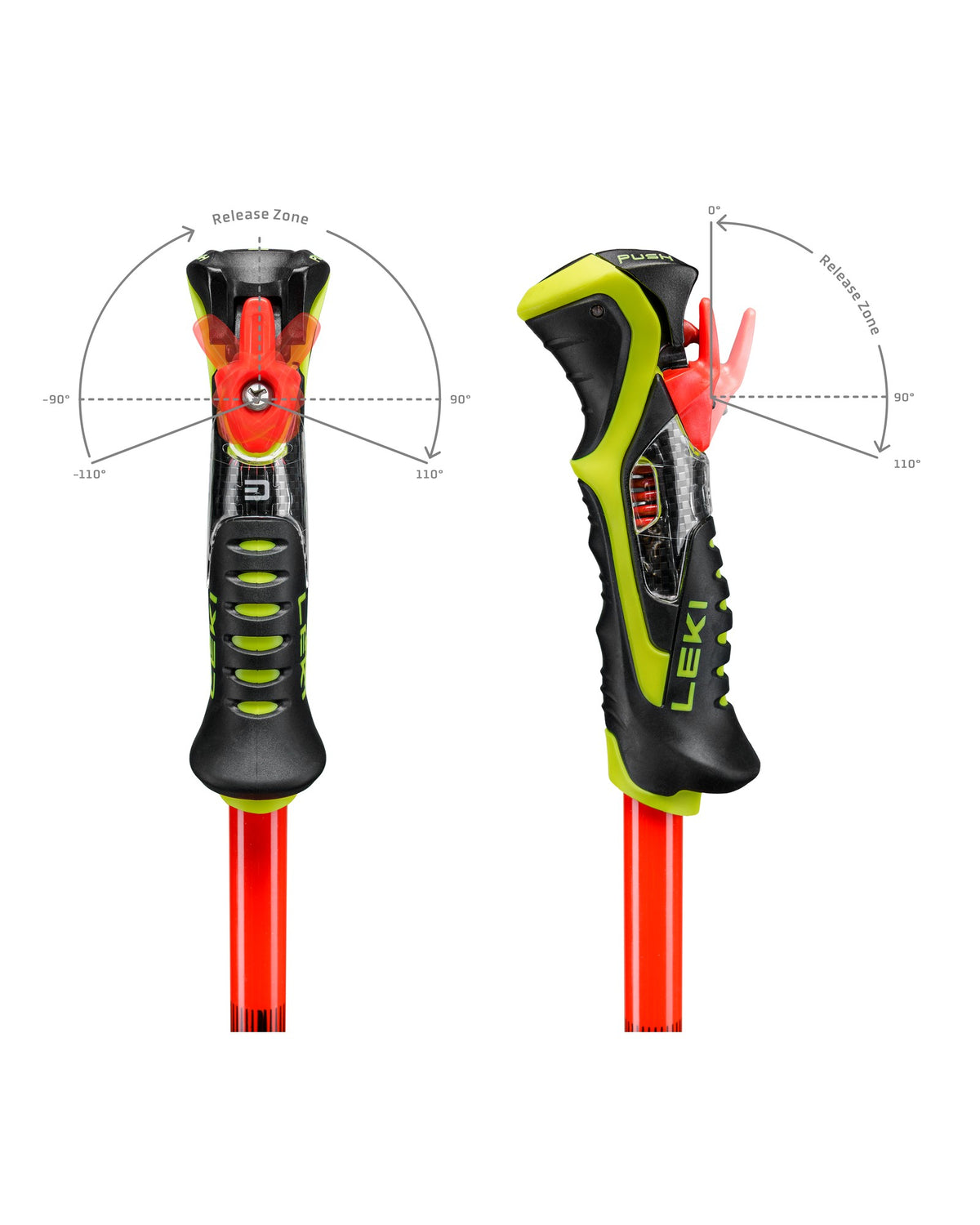 LEKI WCR PRO LITE SL TR Unisex-Slalomstöcke schwarz/rot Bild 7