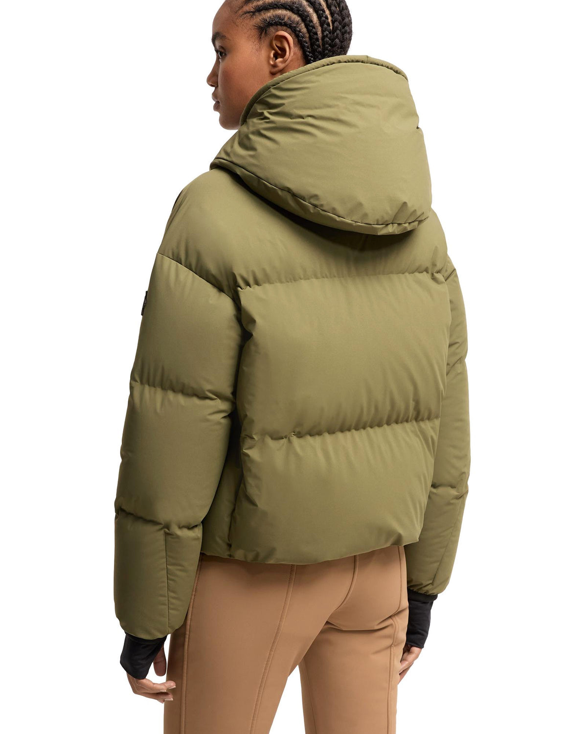 Moncler ALLESAZ Damen-Skijacke olivgrün Bild 5