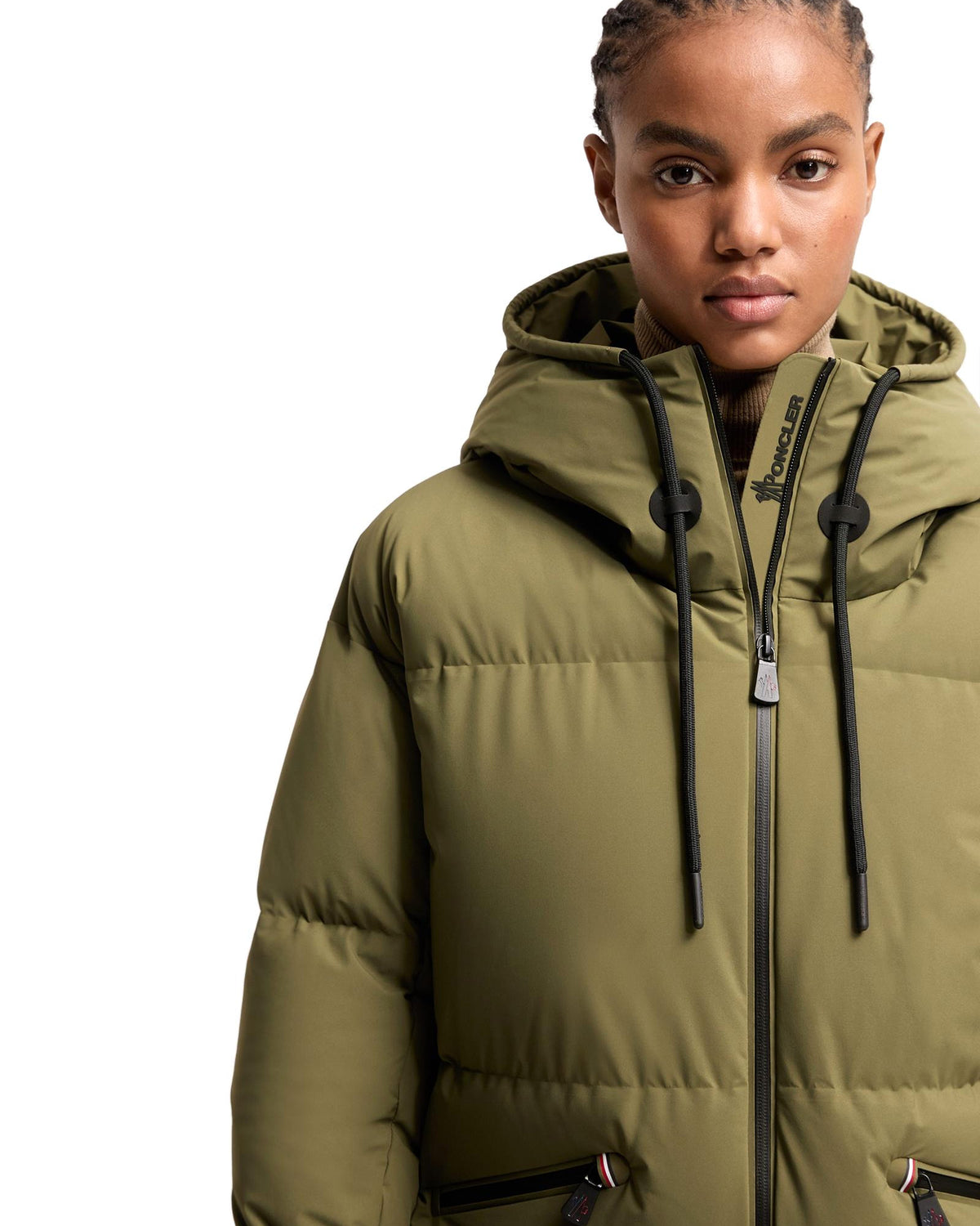 Moncler ALLESAZ Damen-Skijacke olivgrün Bild 7