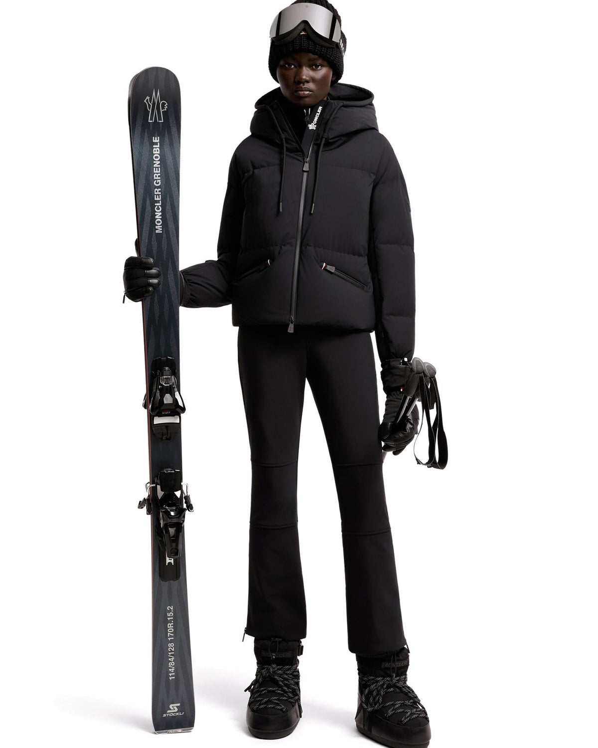 Moncler ALLESAZ Damen-Skijacke olivgrün Bild 12