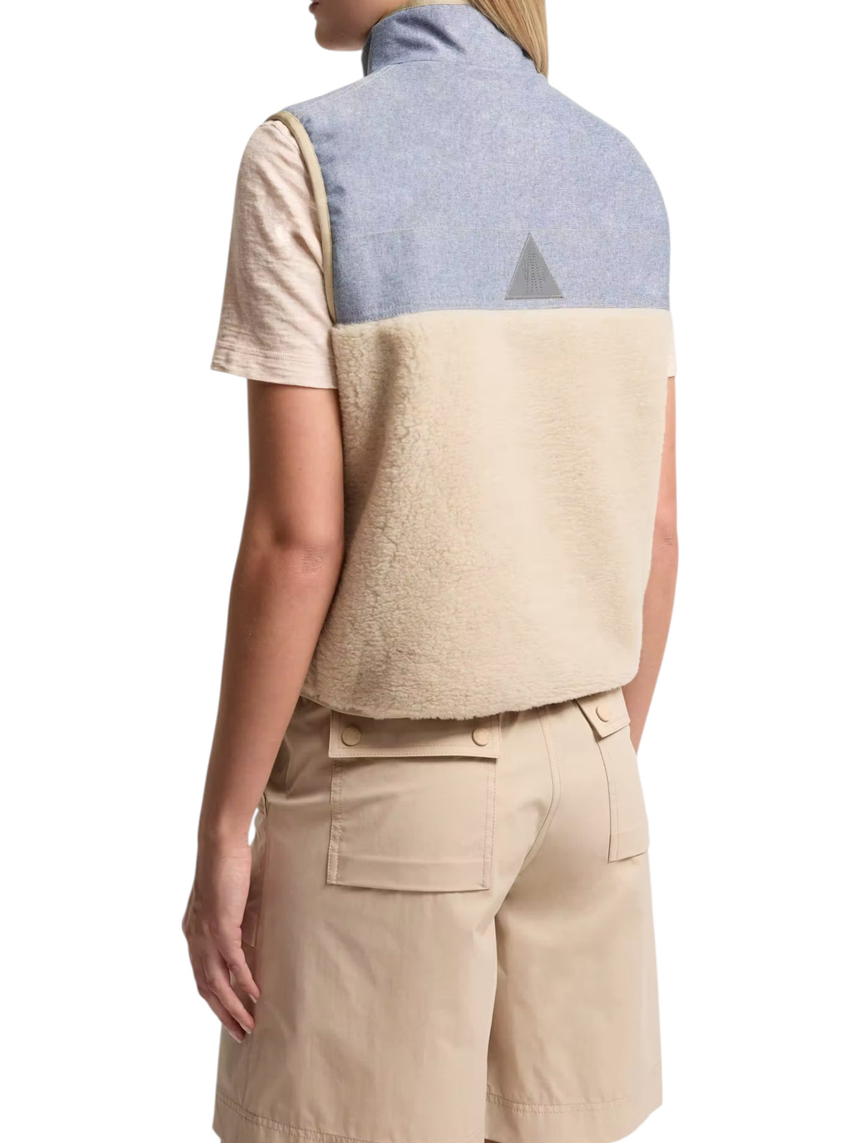 Moncler Badia Daunenweste Weste Damen beige beige Bild 6