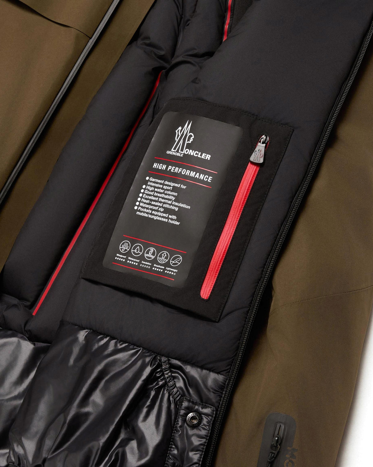Moncler BALMHORN Herren-Skijacke olive Bild 9