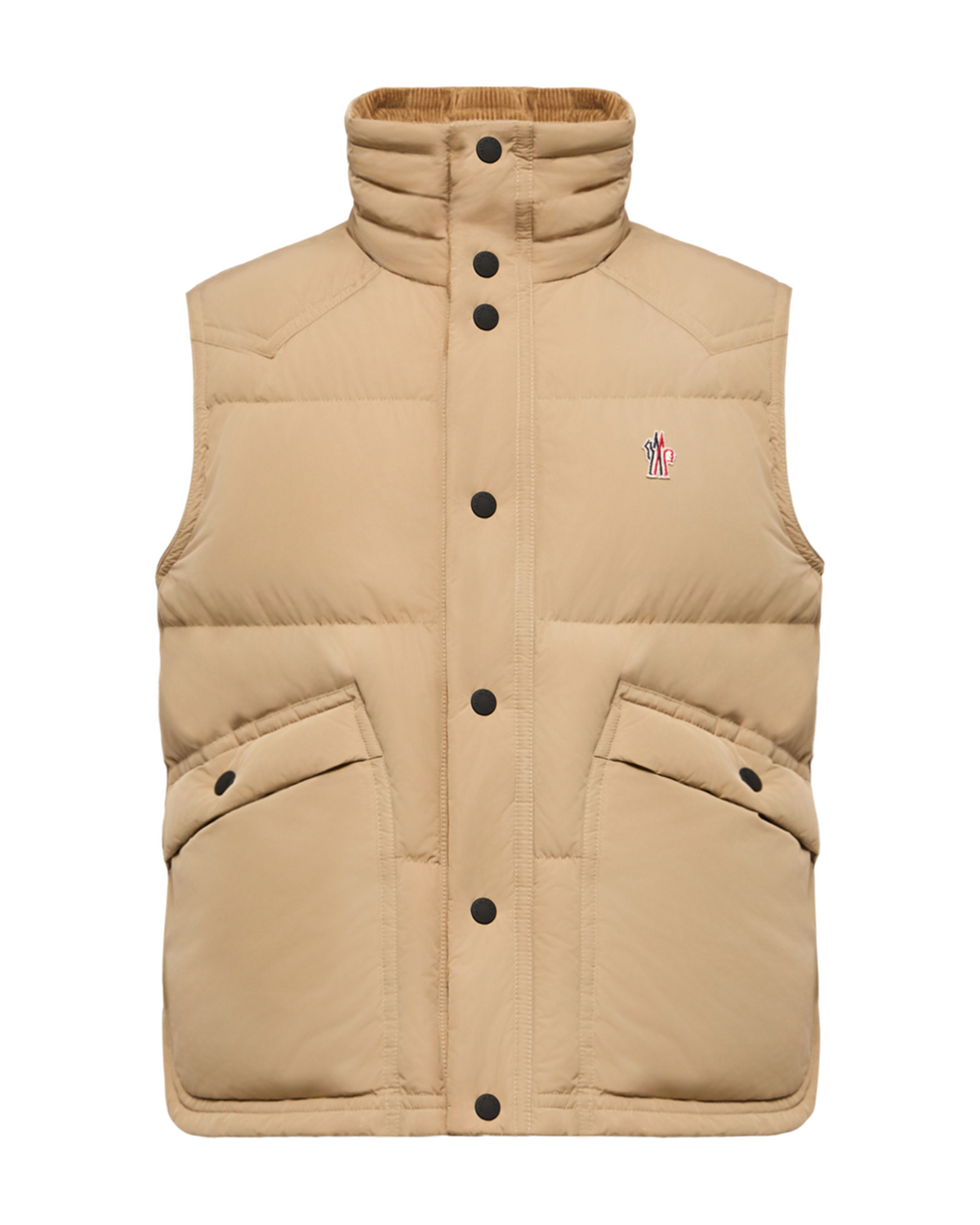 Moncler EVANS Herren-Daunenweste Beige Bild 1