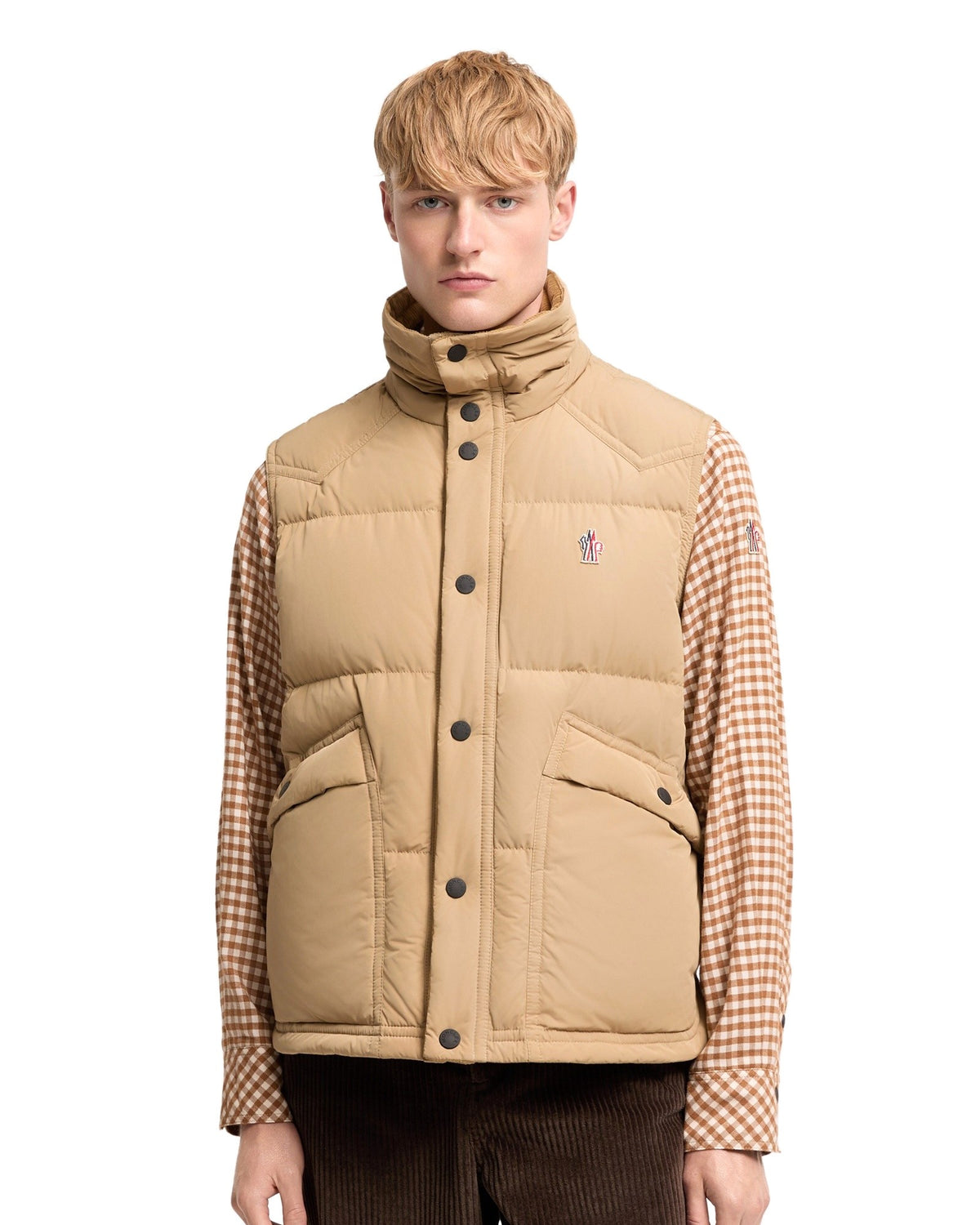 Moncler EVANS Herren-Daunenweste Beige Bild 4