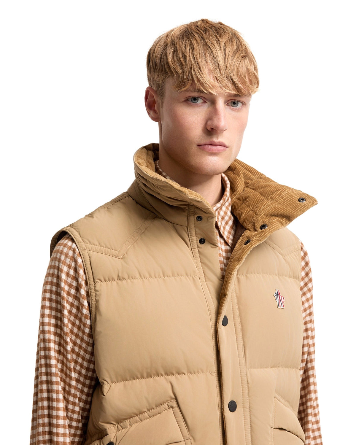 Moncler EVANS Herren-Daunenweste Beige Bild 6