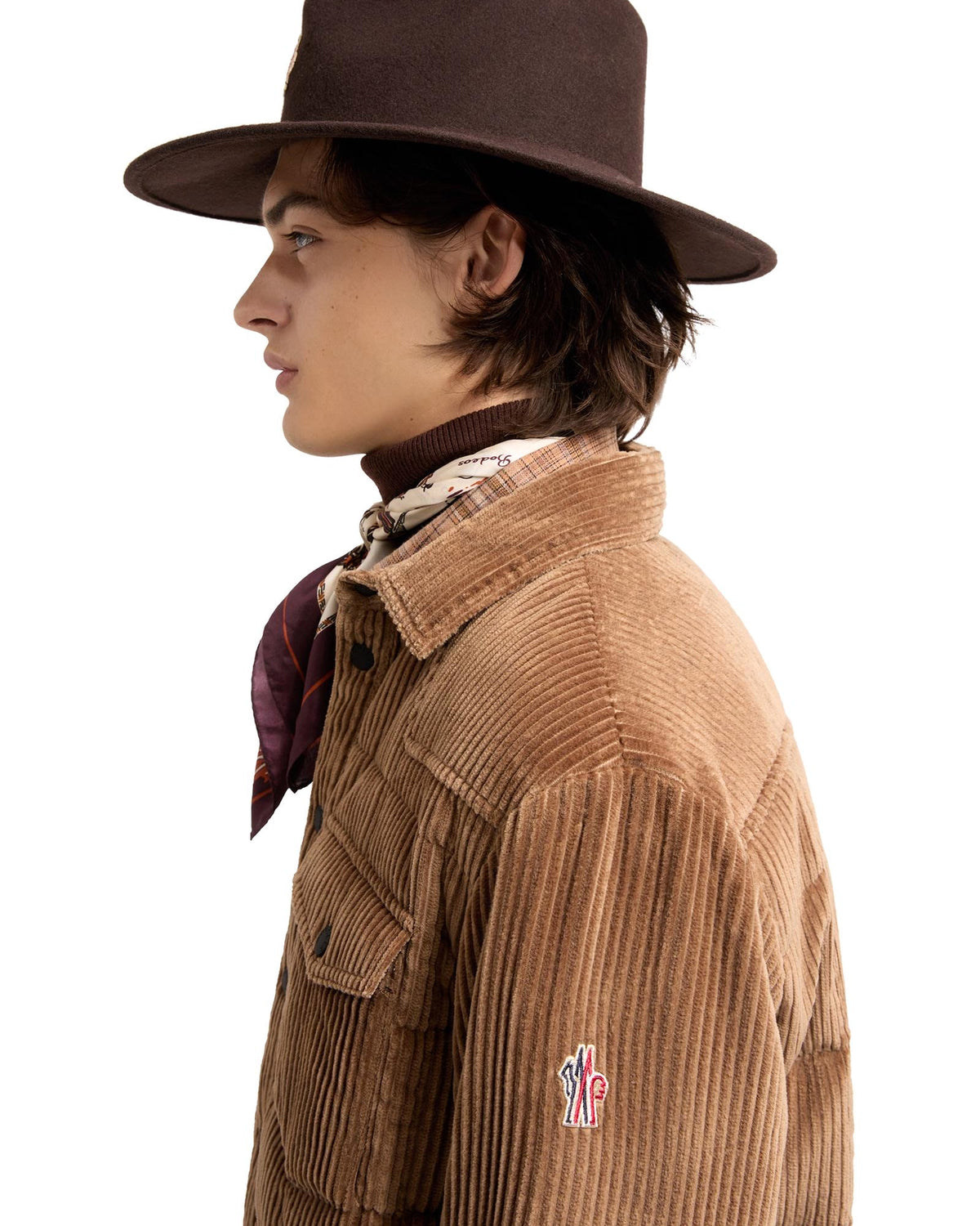 Moncler GELT Herren-Daunenhemdjacke Bronze Bild 3