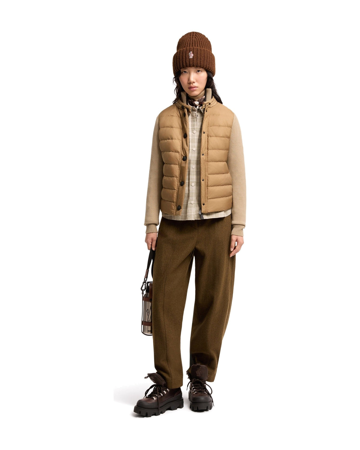 Moncler GRENOBLE Damen-Daunenstrickjacke Beige Bild 2