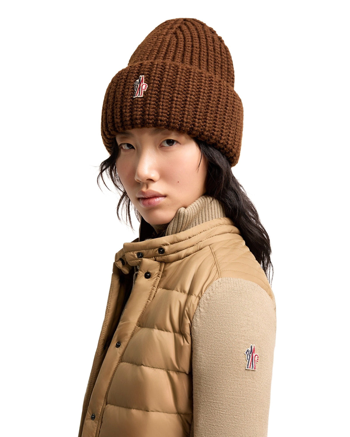 Moncler GRENOBLE Damen-Daunenstrickjacke Beige Bild 3