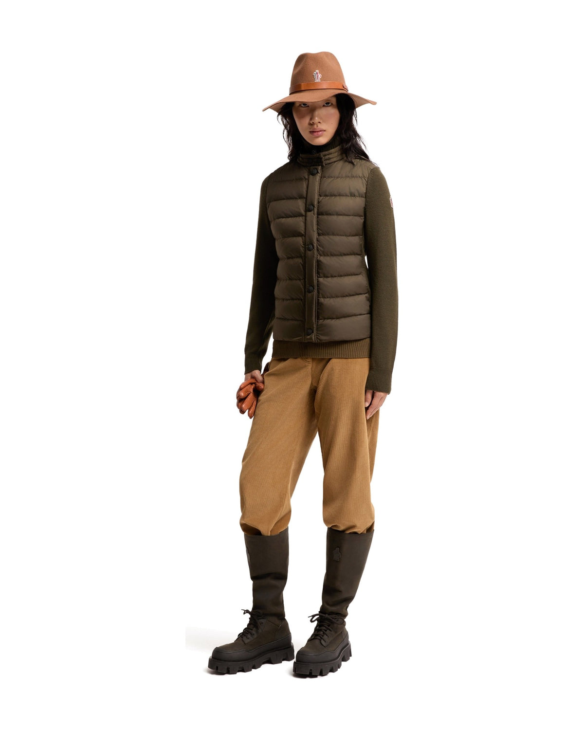 Moncler GRENOBLE Damen-Daunenstrickjacke Beige Bild 8