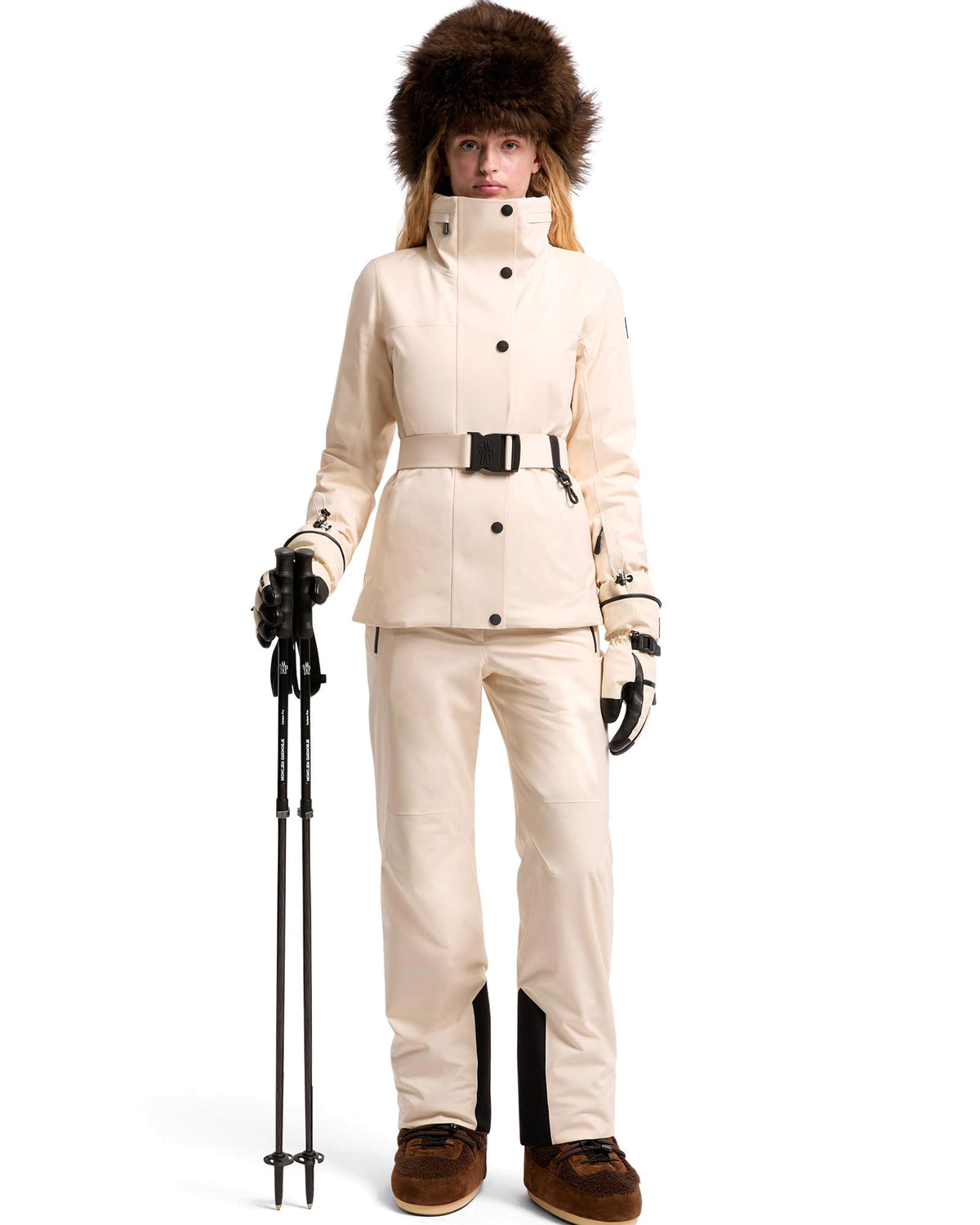 Moncler GRENOBLE Damen-Dermizax-Skihose Off-White Bild 2