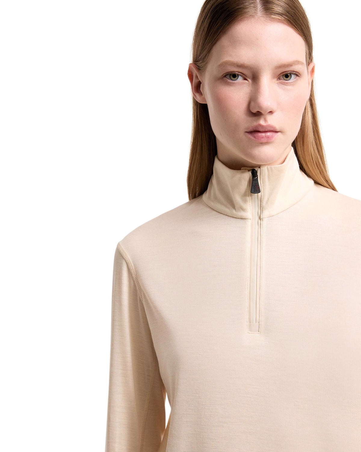 Moncler GRENOBLE Damen-Woll-Seiden-Baselayer Off-White Bild 6