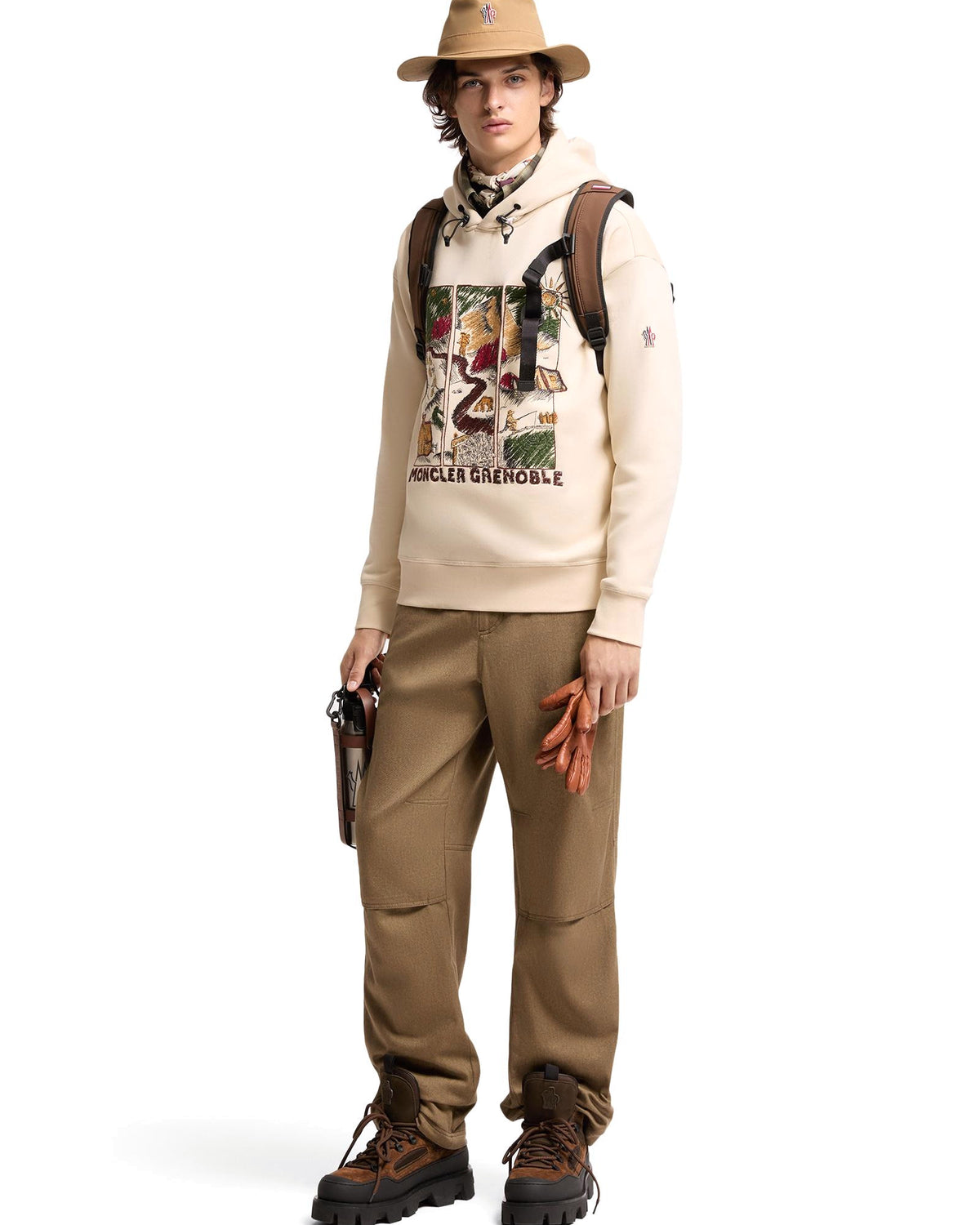 Moncler GRENOBLE Herren-Hoodie natur Bild 3