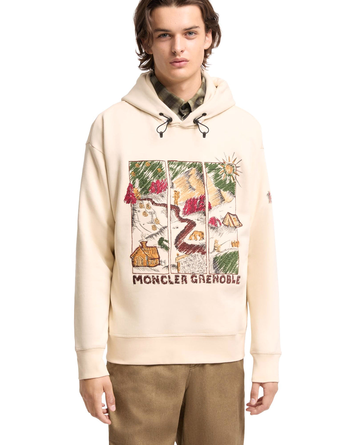 Moncler GRENOBLE Herren-Hoodie natur Bild 4