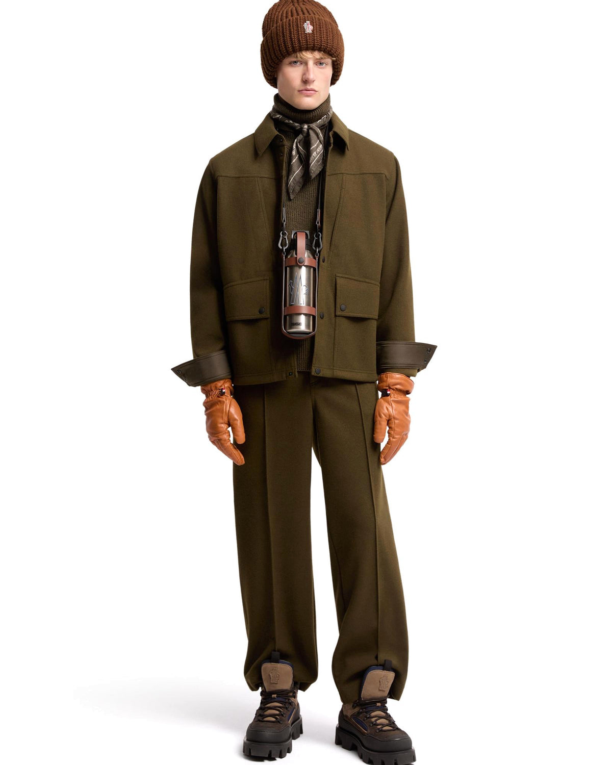 Moncler GRENOBLE Herren-Langarmhemd olive Bild 2