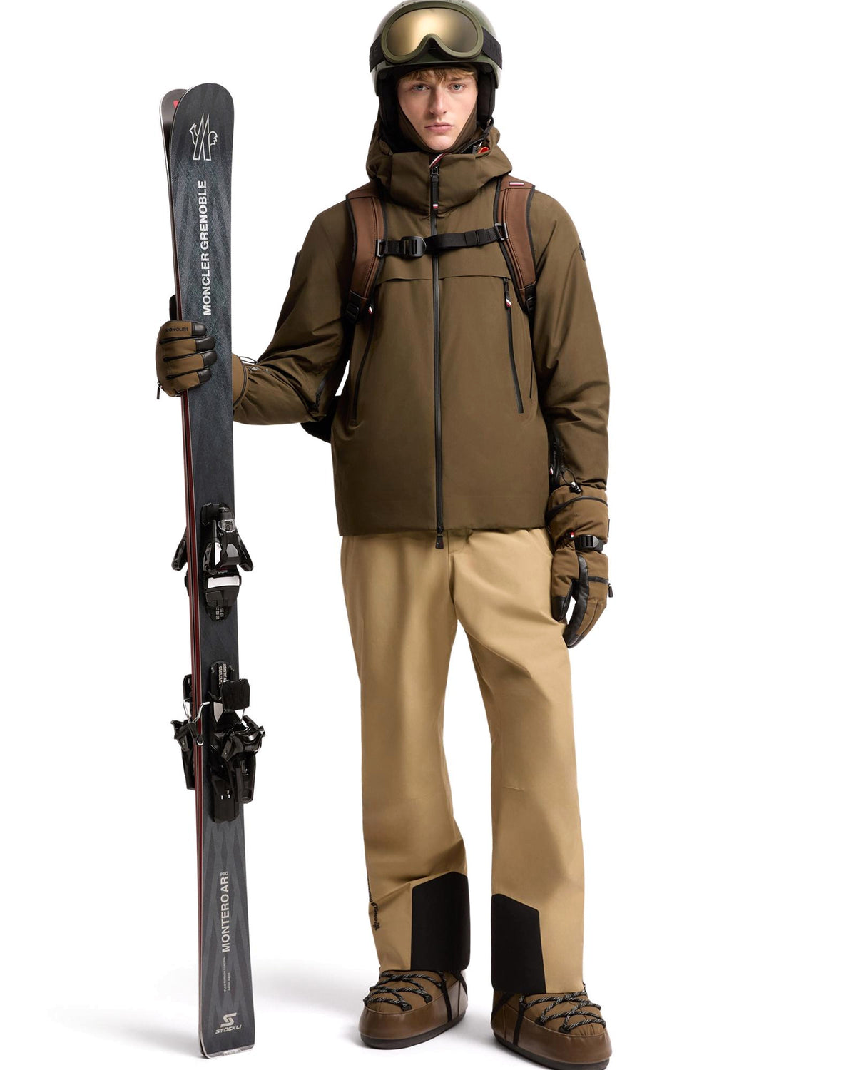 Moncler GRENOBLE Herren-Skilatzhose beige Bild 2