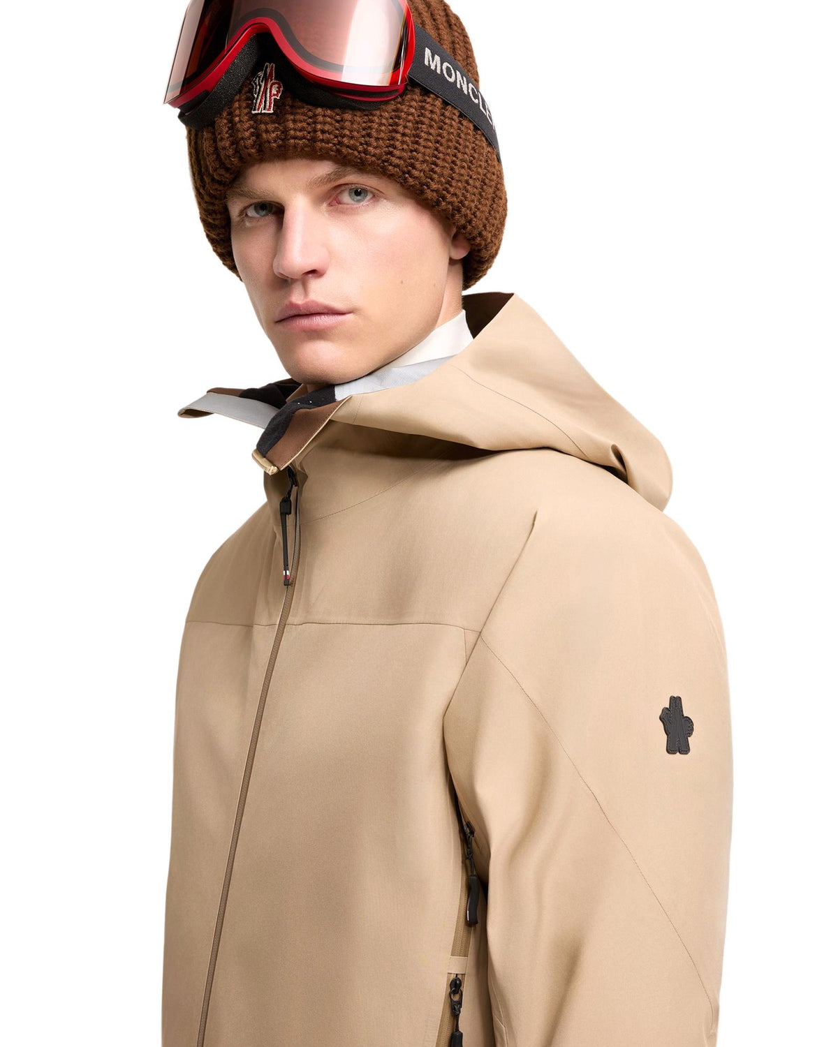 Moncler HINTERBURGS Herren-Skijacke beige Bild 3