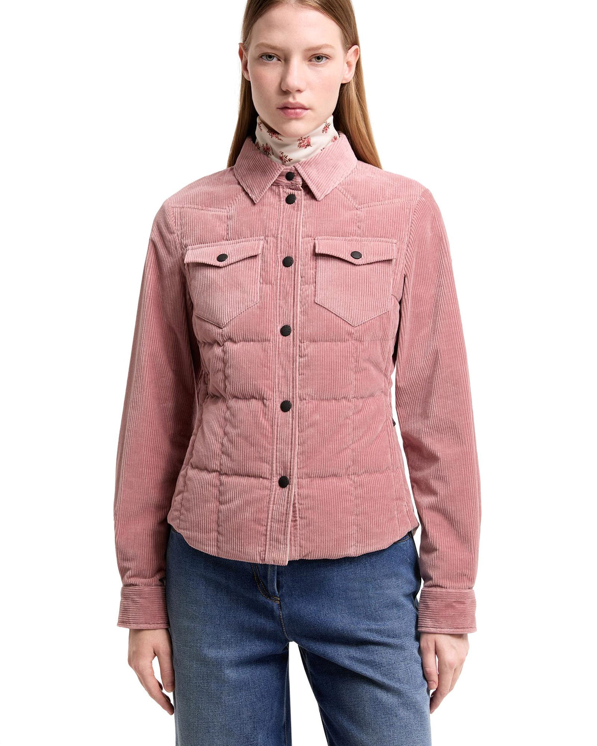Moncler NANGY Damen-Daunenhemdjacke pink Bild 4